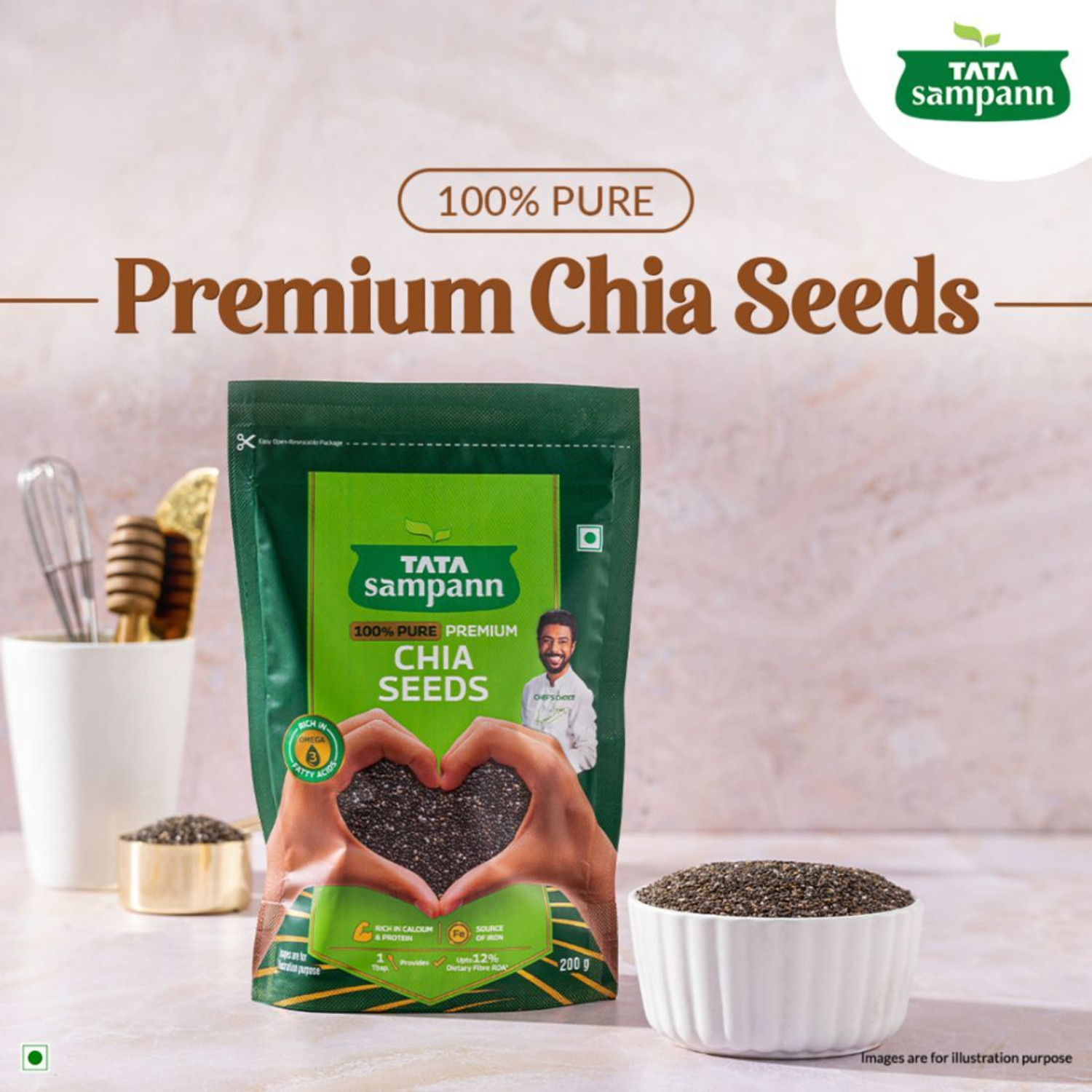Image of Tata Sampann Premium Chia Seeds