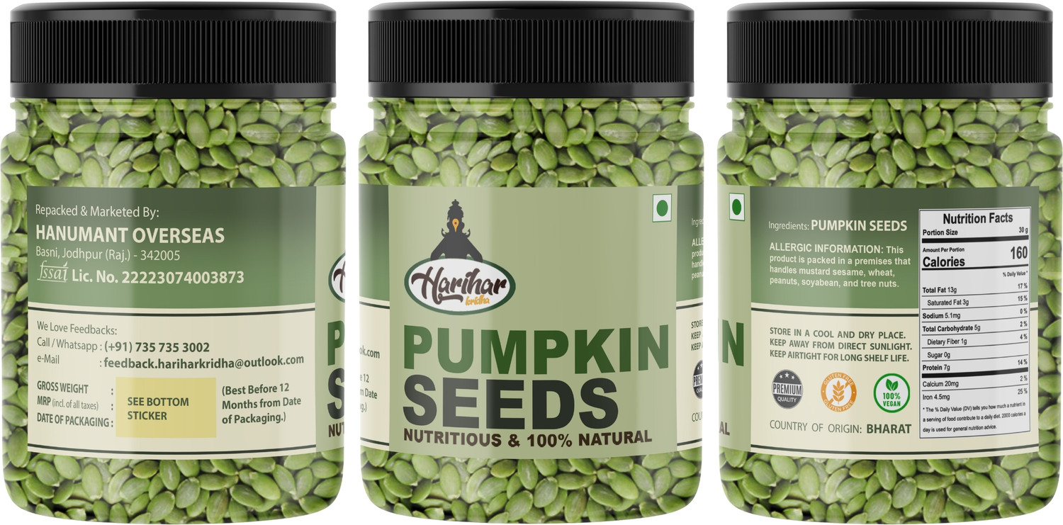 Image of HARIHARKRIDHA Premium Seed Combo | Chia, Pumpkin, Sunflower, Flax Seed | For Health & Wellness Chia Seeds, Pumpkin Seeds, Brown Flax Seeds, Sunflower Seeds