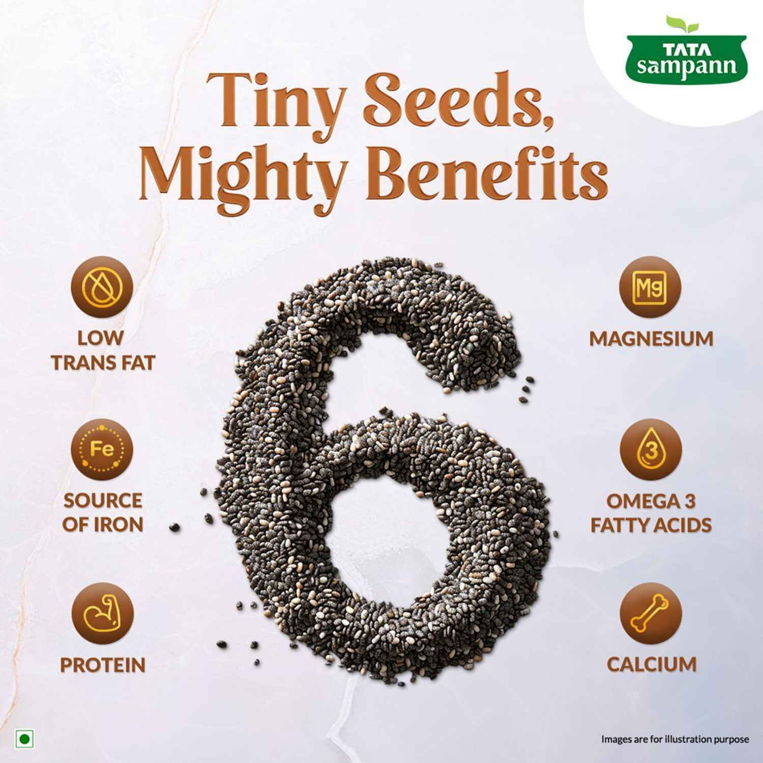 Image of Tata Sampann Premium Chia Seeds
