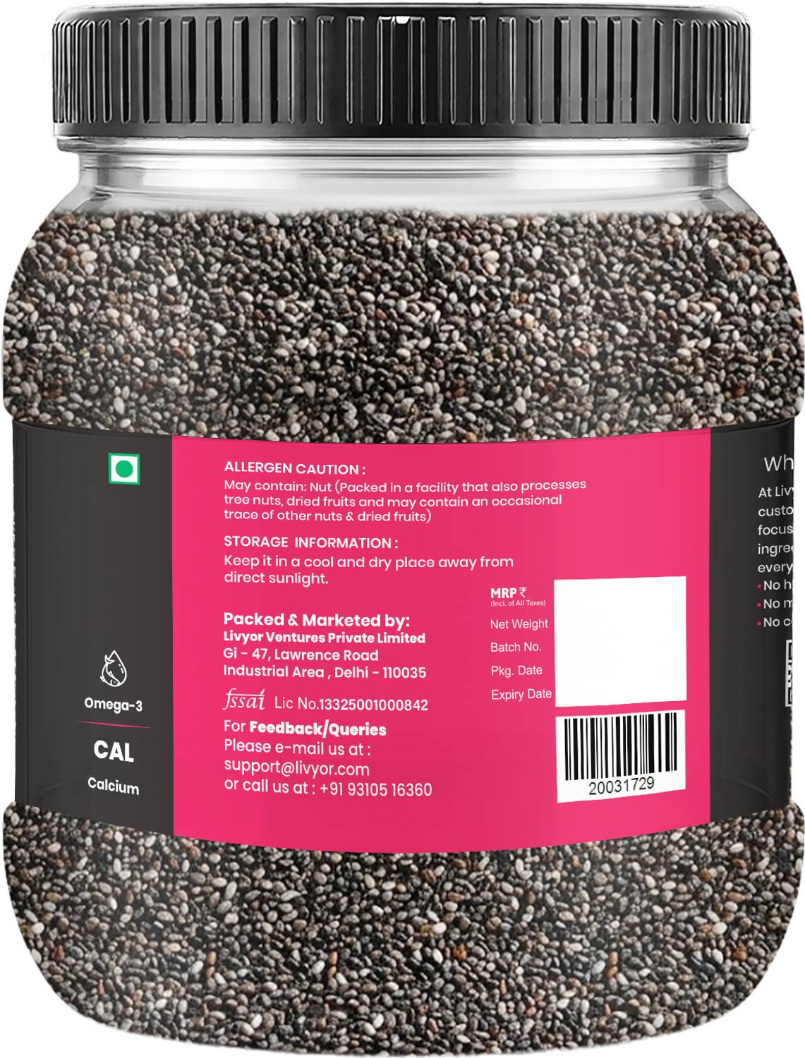LIVYOR Raw Chia Seeds for Weight Loss - Image 3