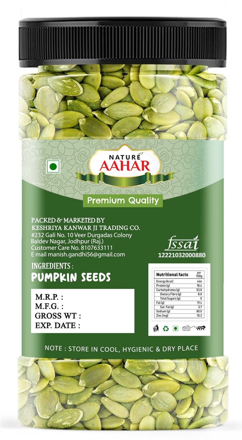 Image of Nature Aahar Raw Pumpkin Seeds for eating, Rich in Protein and Fiber Pumpkin Seeds Pumpkin Seeds