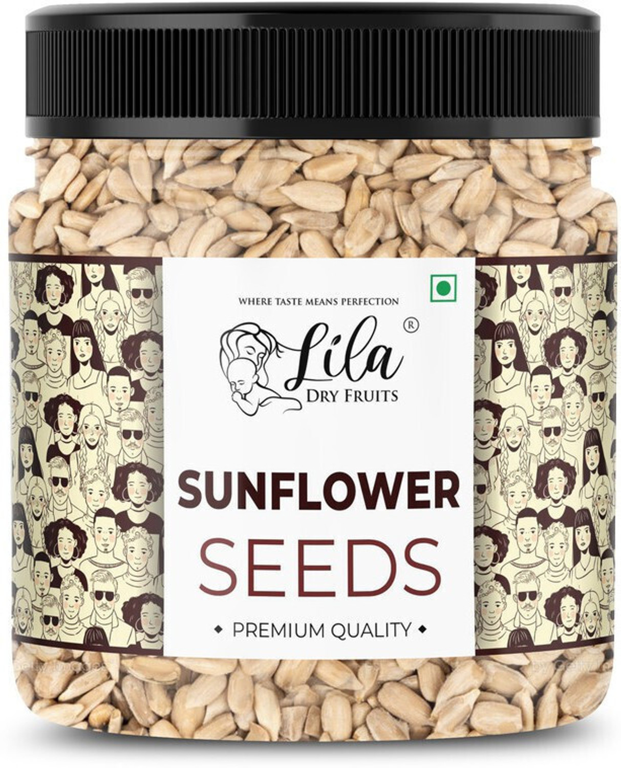 Image of lila dry fruits Premium Raw Sunflower Seeds 250gms Jar Pack | Surajmukhi Beej Sunflower Seeds