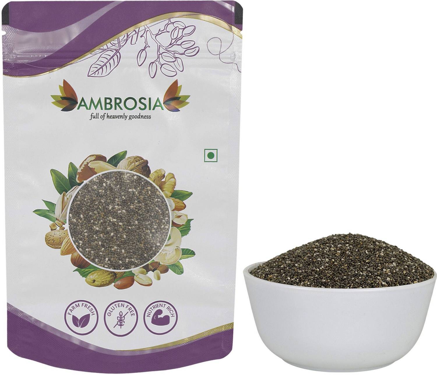 AMBROSIA Raw Chia Seeds Chia Seeds