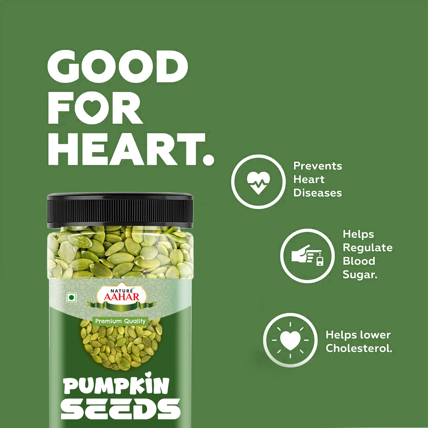 Image of Nature Aahar Raw Pumpkin Seeds for eating, Rich in Protein and Fiber Pumpkin Seeds Pumpkin Seeds
