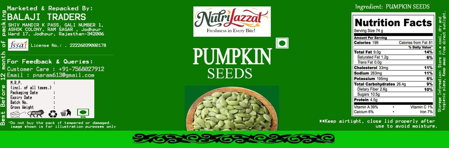 Image of Nutrilazzat Pumpkin Seeds| Seeds for Eating| Raw Pumpkin Seed | Diet Food Pumpkin Seeds