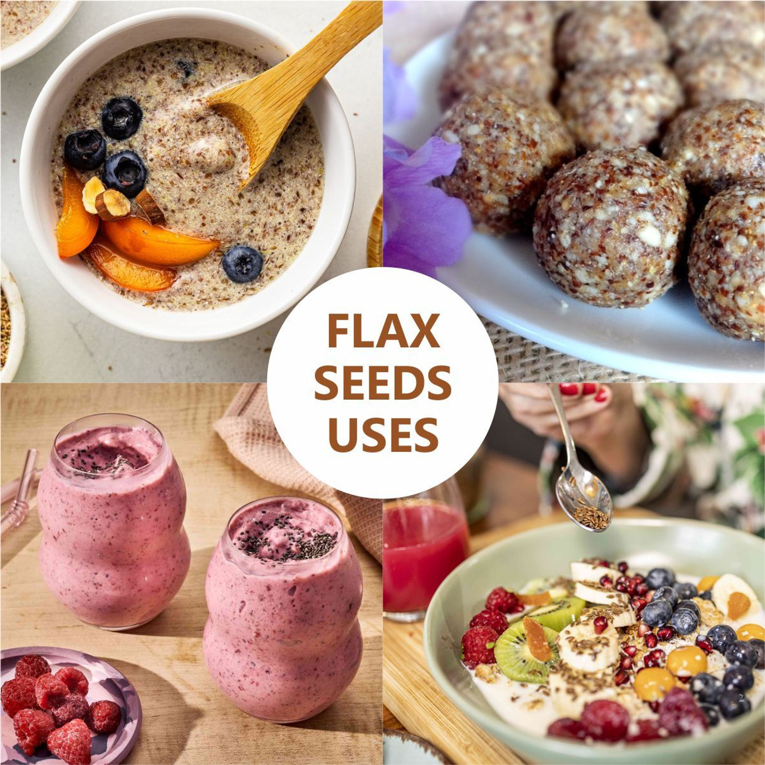 Image of EATOR Seeds Combo 600gm (150gm Each), Pack of 4, Pumpkin Seeds, Chia Seeds, Sunflower Seeds, Brown Flax Seeds