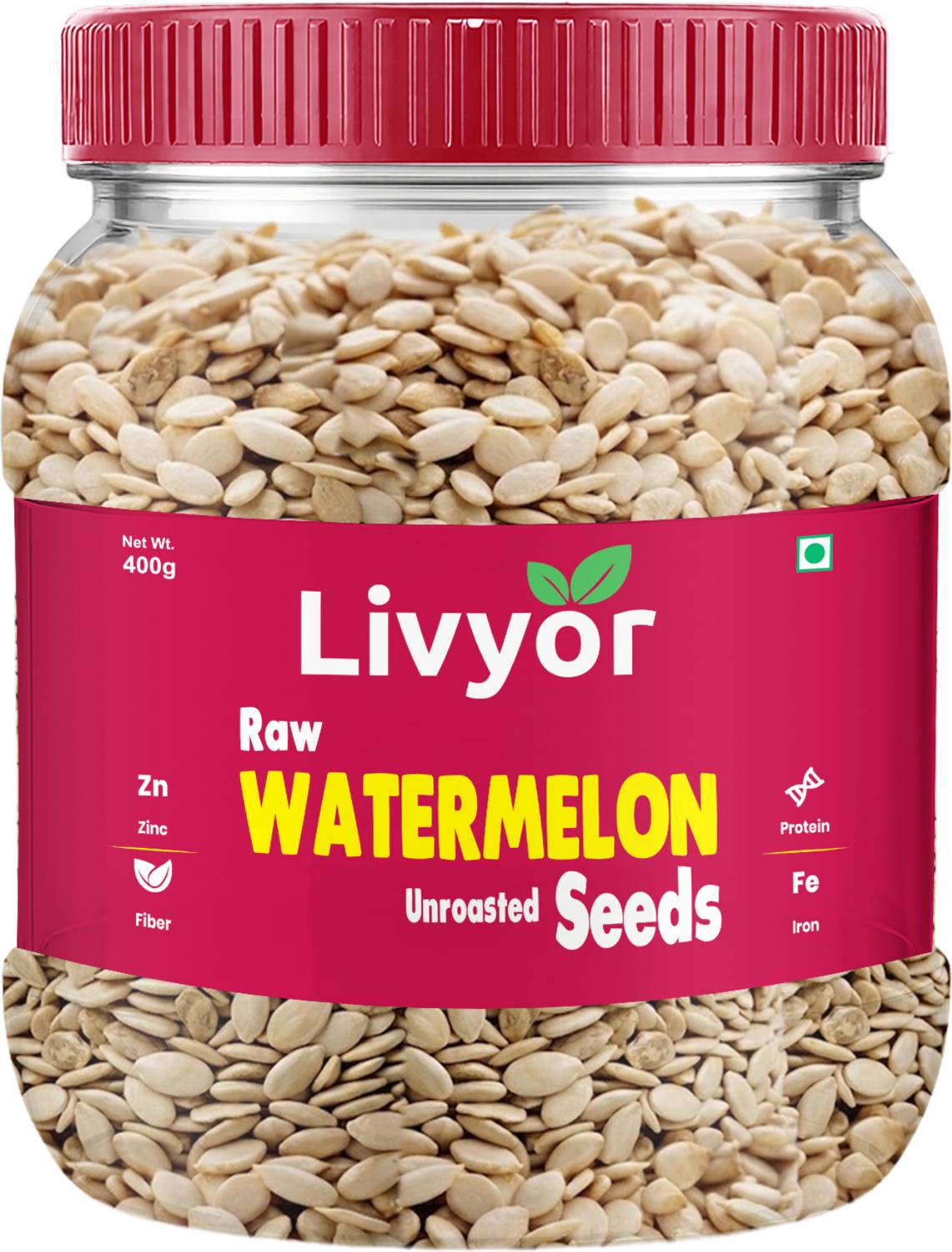 LIVYOR Watermelon Seeds for eating | Raw Magaj Watermelon Seeds