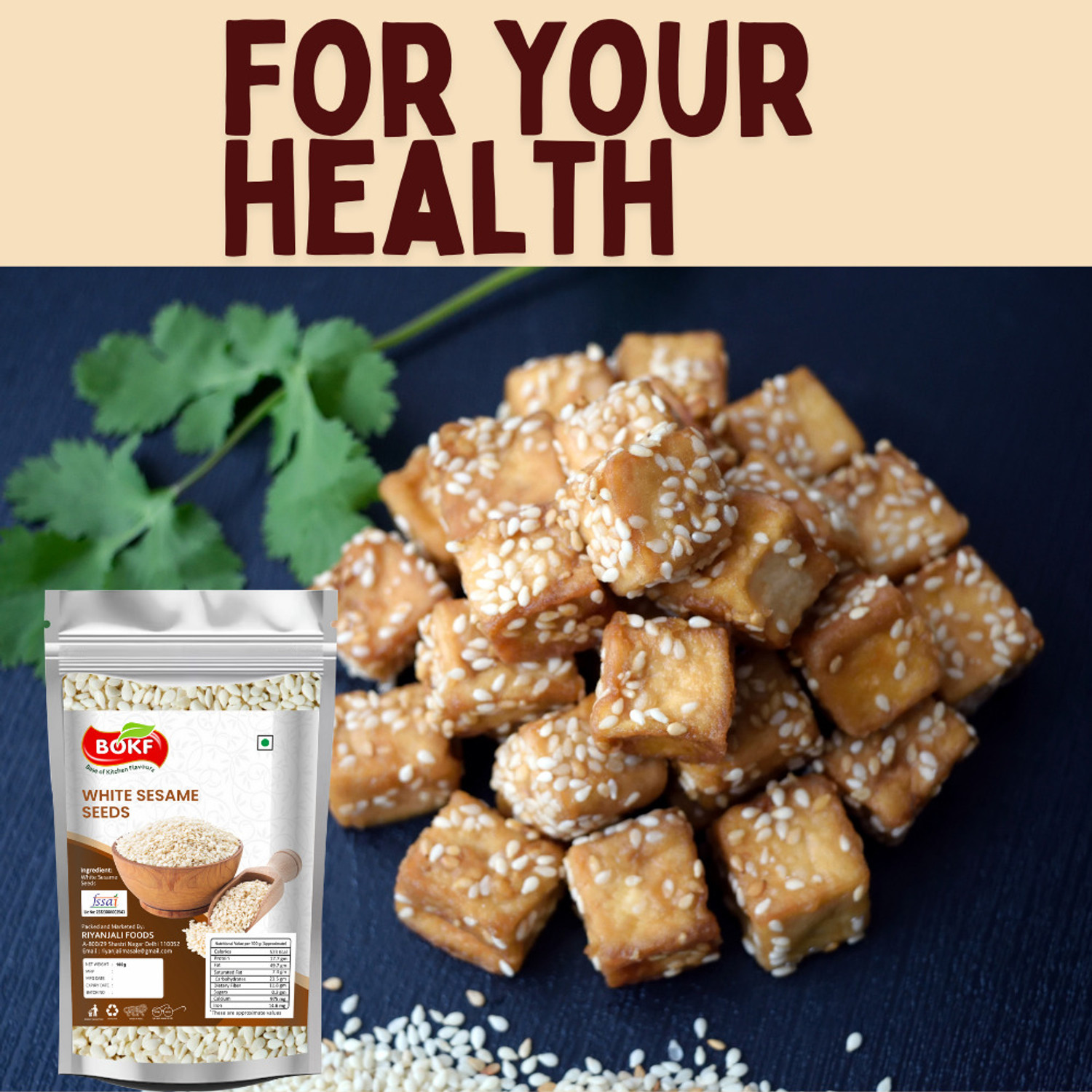 Image of BOKF Safed til / White Sesame Seeds