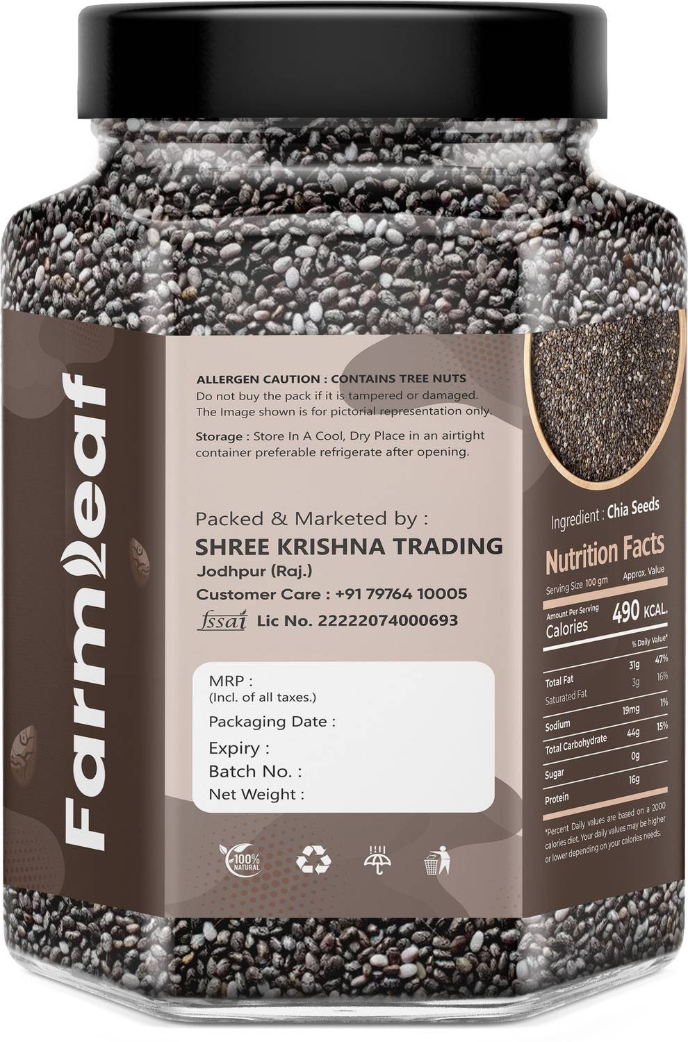 FarmLeaf Raw Chia Seeds for Weight Loss - Image 4
