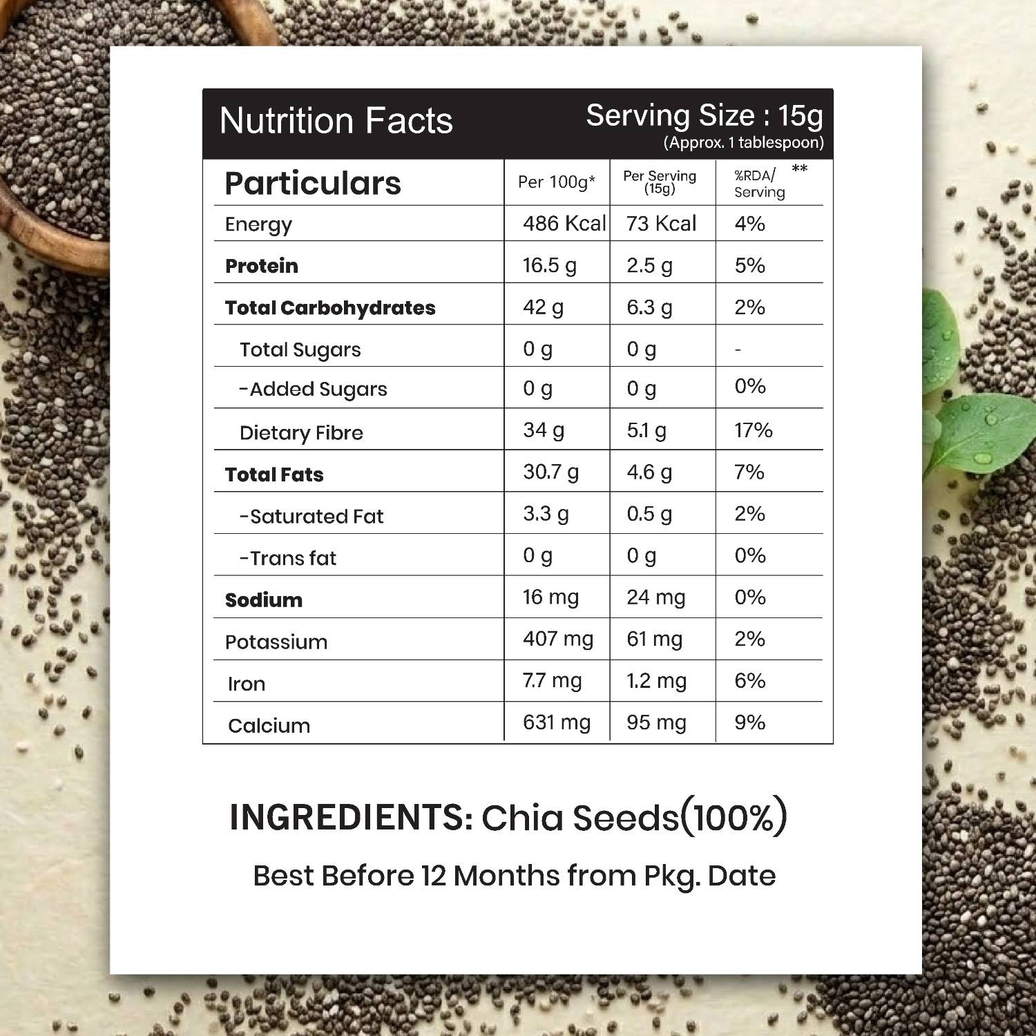 LIVYOR Raw Chia Seeds for Weight Loss - Image 4