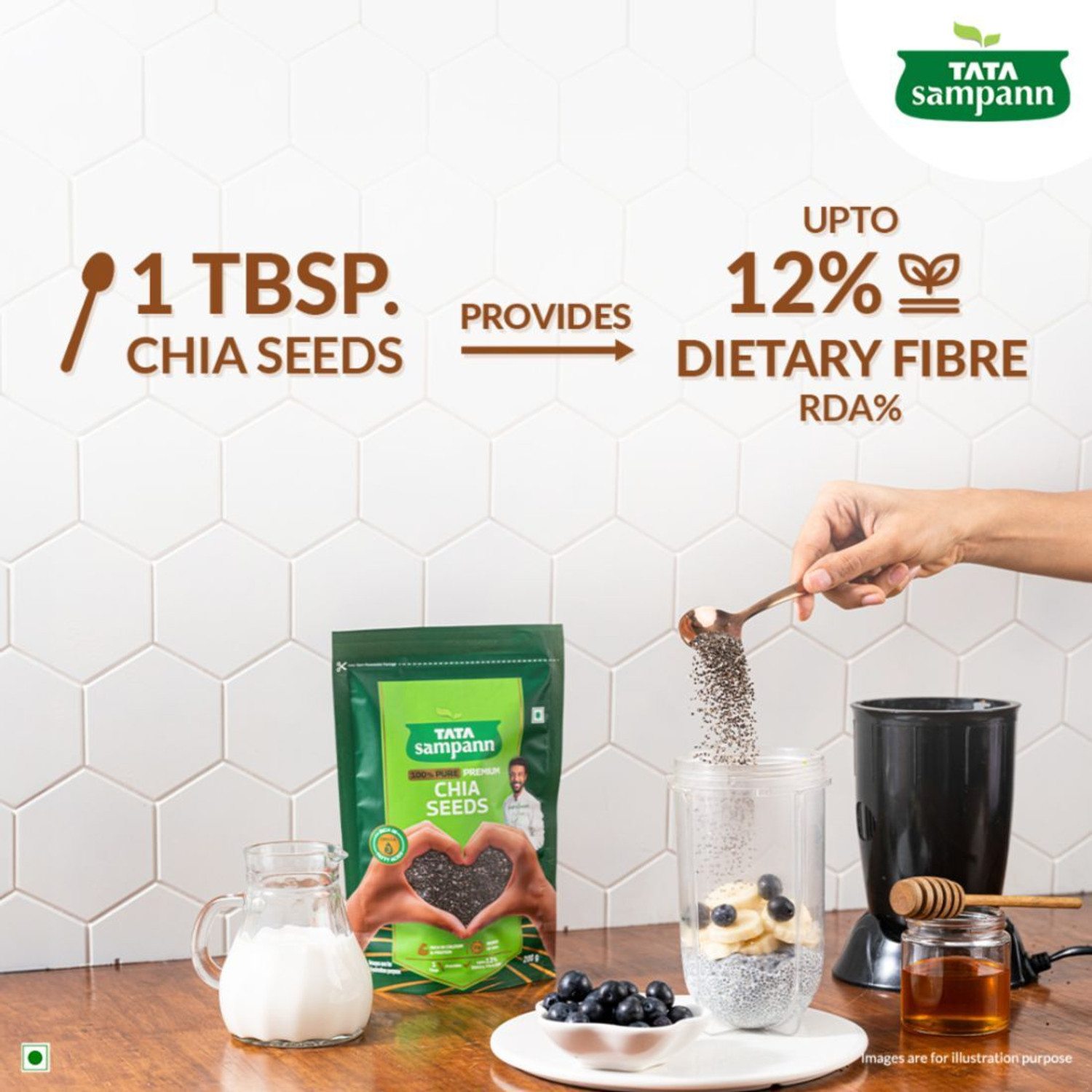 Image of Tata Sampann Premium Chia Seeds