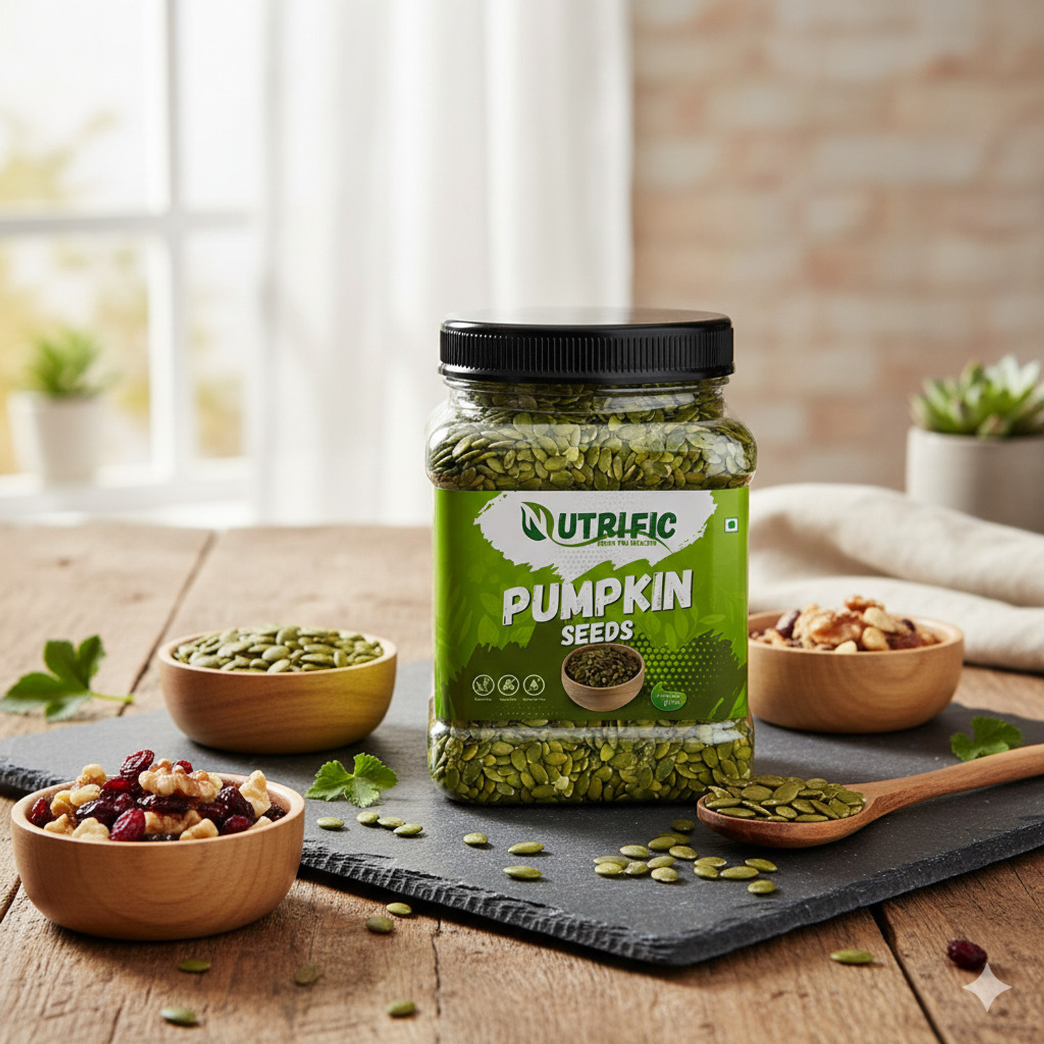 Image of Nutrific Pumpkin Seeds | Raw | Fiber and Protein Rich | Healthy Pumpkin Seeds
