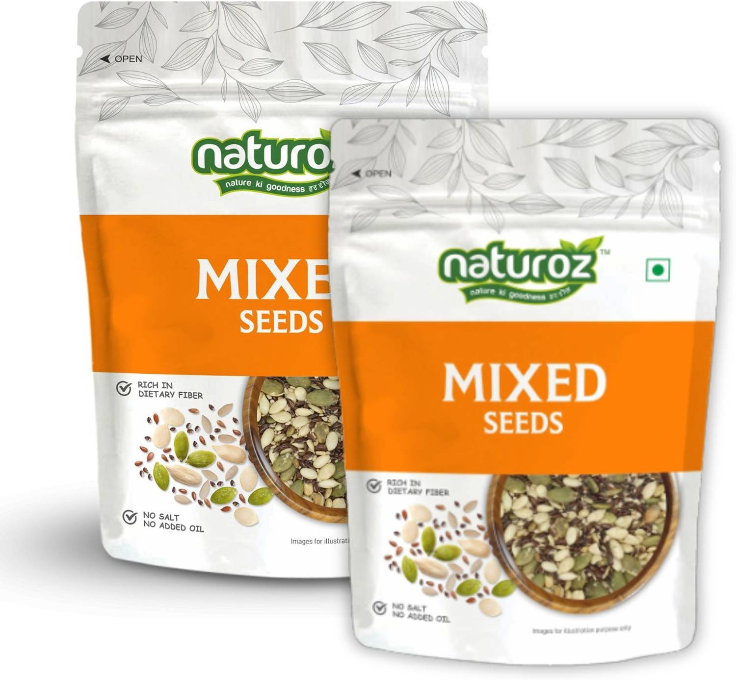 Naturoz Roasted 200g (Pack Of 2) Mix Seeds Mixed Seeds Price in
