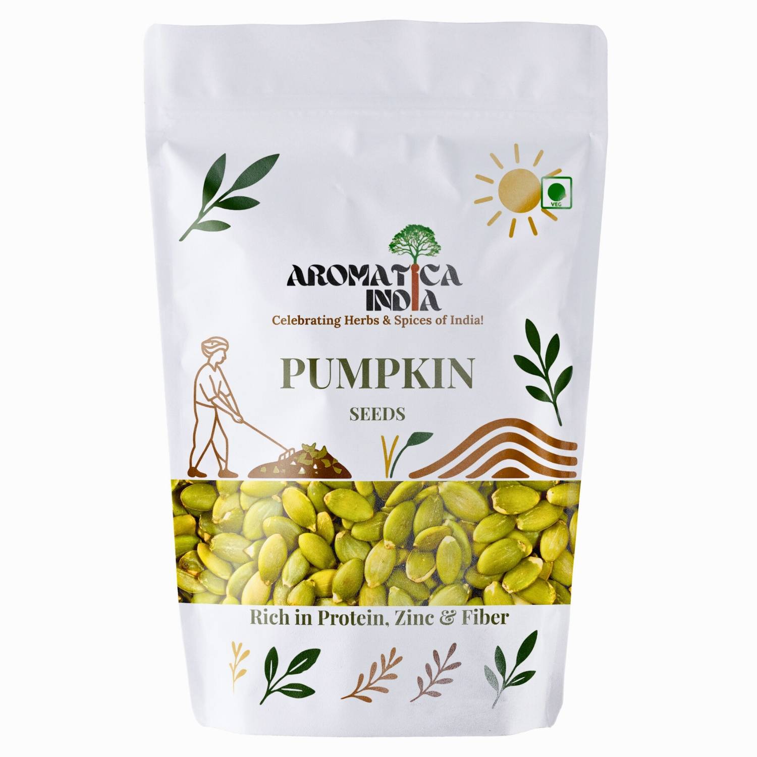 Aromatica India Pumpkin Seeds for eating, Rich in Fibre and Protein Pumpkin Seeds