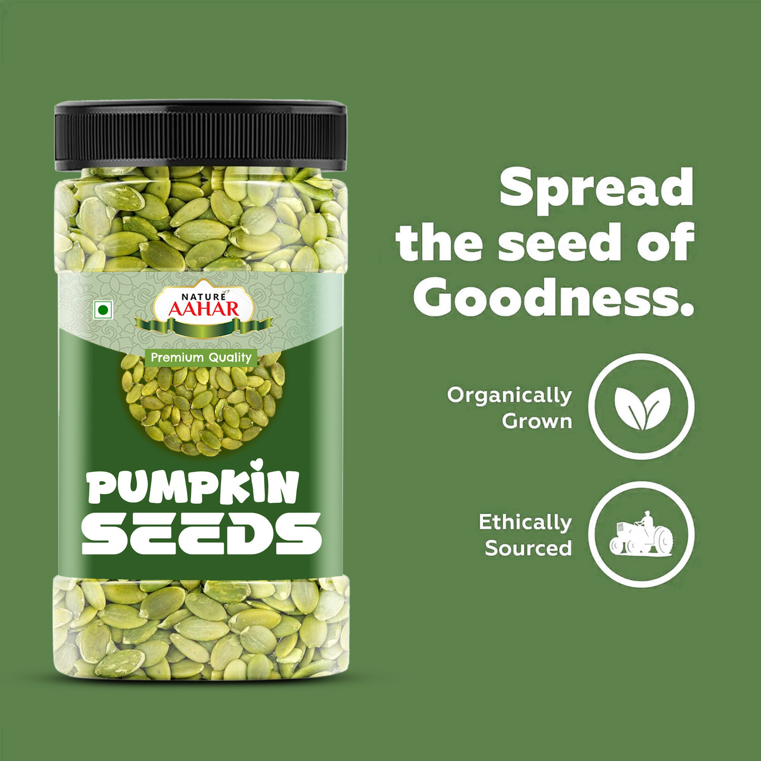 Image of Nature Aahar Raw Pumpkin Seeds for eating, Rich in Protein and Fiber Pumpkin Seeds Pumpkin Seeds
