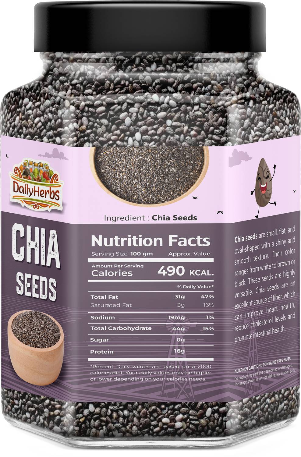 DAILYHERBS Premium Seeds 800g Combo Pack Pack of 4 - Image 5
