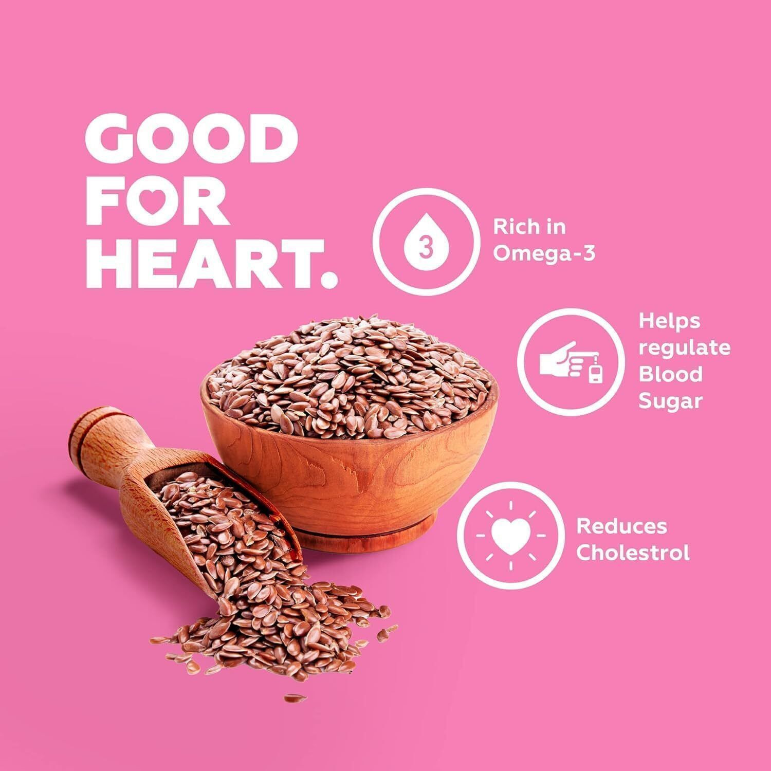 Image of Yogabar Premium seeds 1kg, combo pack of 4, Flax seeds, Chia Seeds, Pumpkin Seeds, Sunflower Seeds