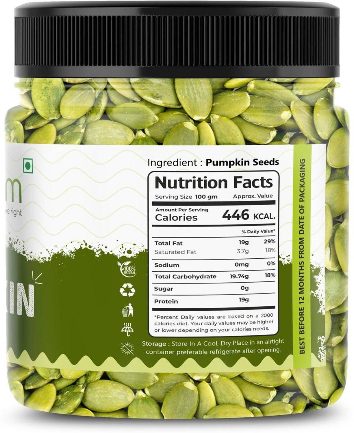 PROTIUM Pumpkin Seeds 1kg - Image 5