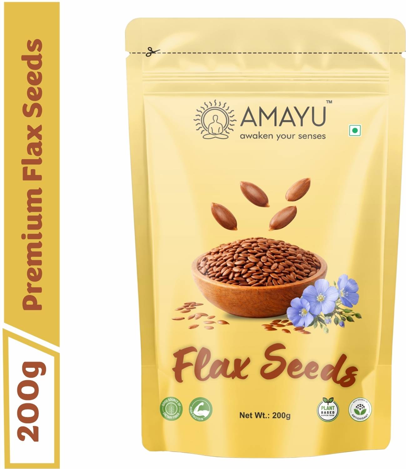 AMAYU Raw Flax Seeds Weight Loss | Healthy Edible Seeds | Rich in Omega 3 Fatty Acid Brown Flax Seeds