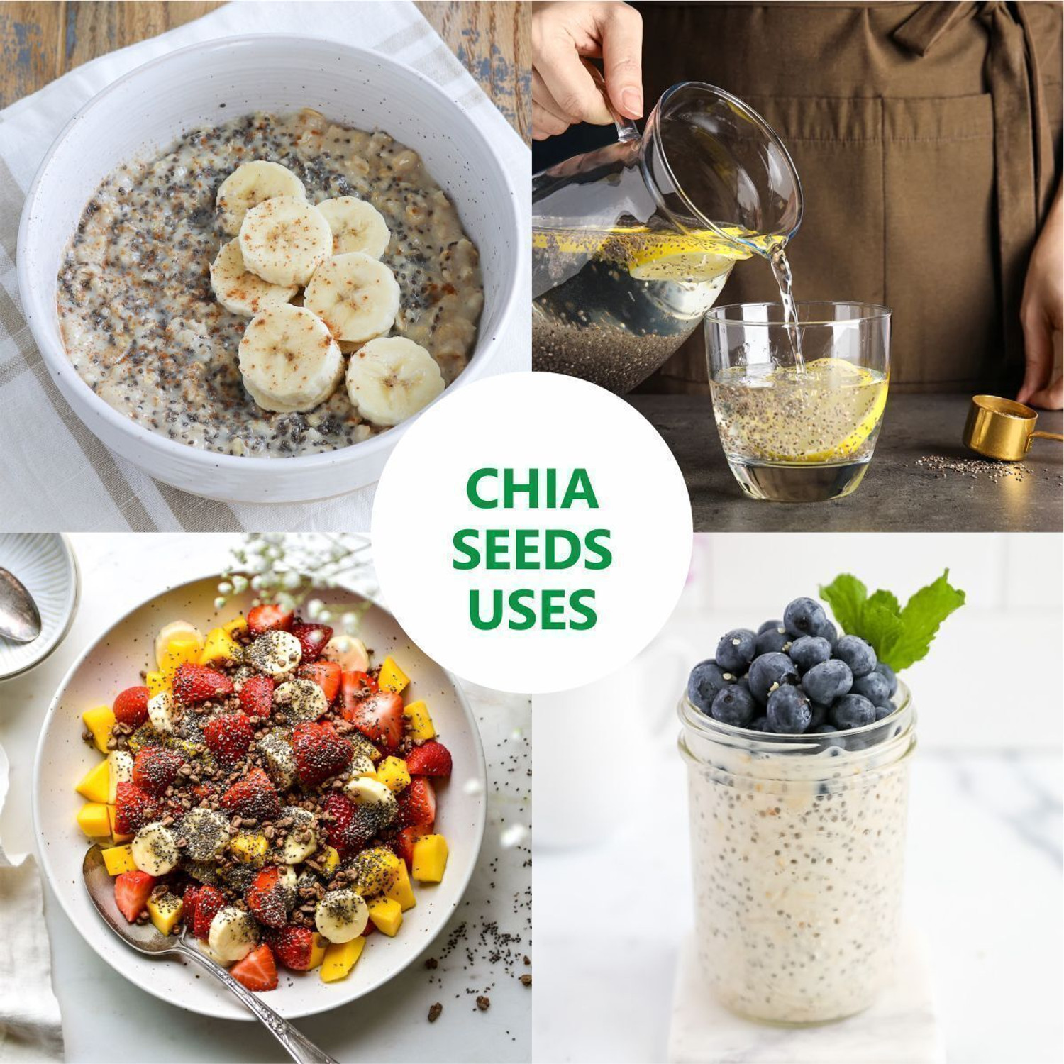 Image of EATOR Seeds Combo 400gm (100gm Each), Pack of 4, Pumpkin Seeds, Chia Seeds, Sunflower Seeds, Brown Flax Seeds