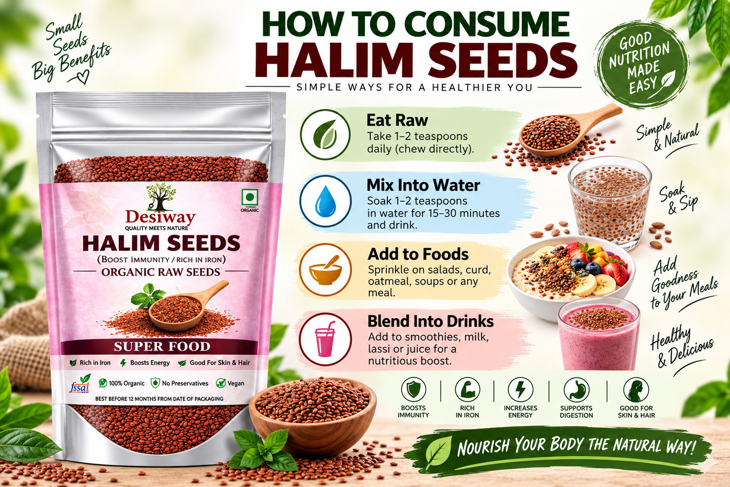 Image of Desiway 100gm Halim Seeds