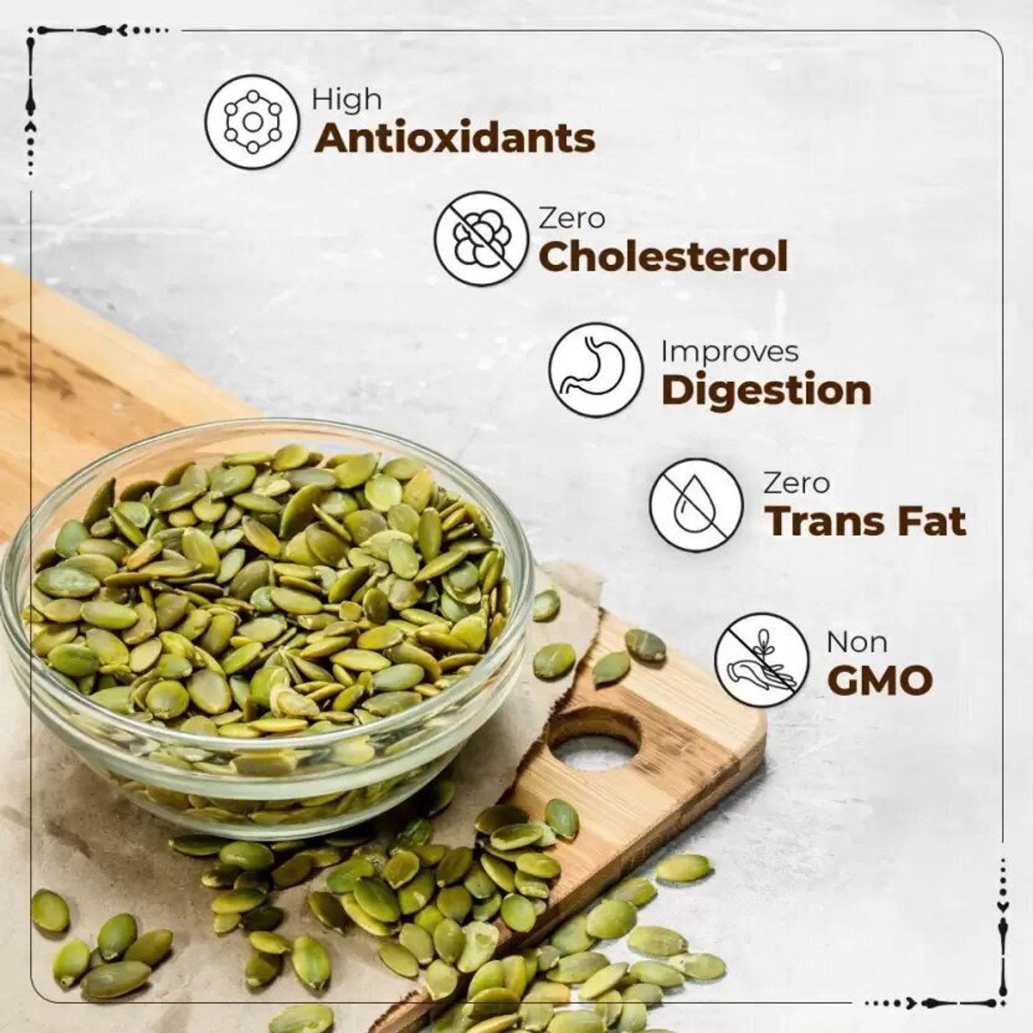 Image of GRANIC FARMS Raw Pumpkin Seeds - 250g and Sunflower Seeds - 250g | Immunity Booster | Pumpkin Seeds, Sunflower Seeds