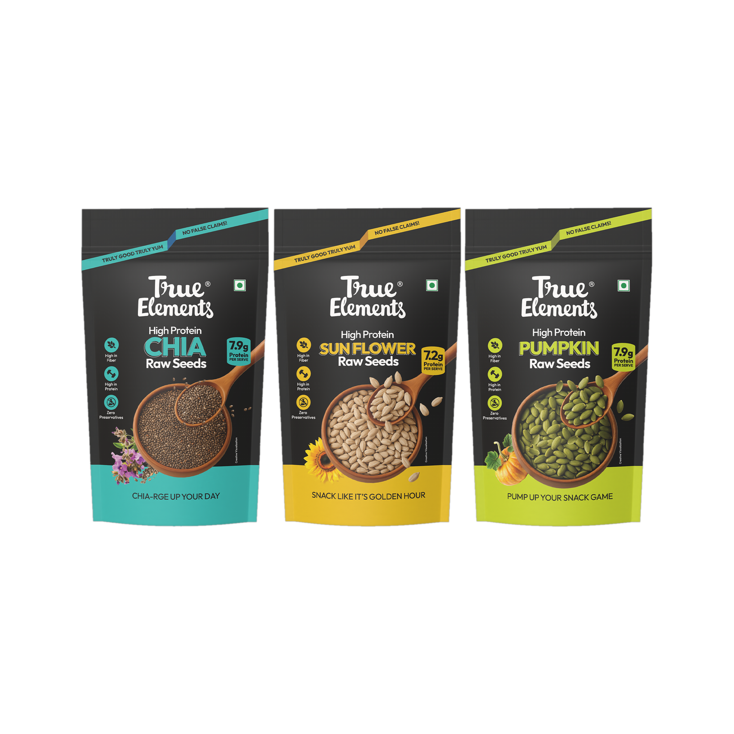Image of True Elements Raw Seeds Combo Mixed Seeds