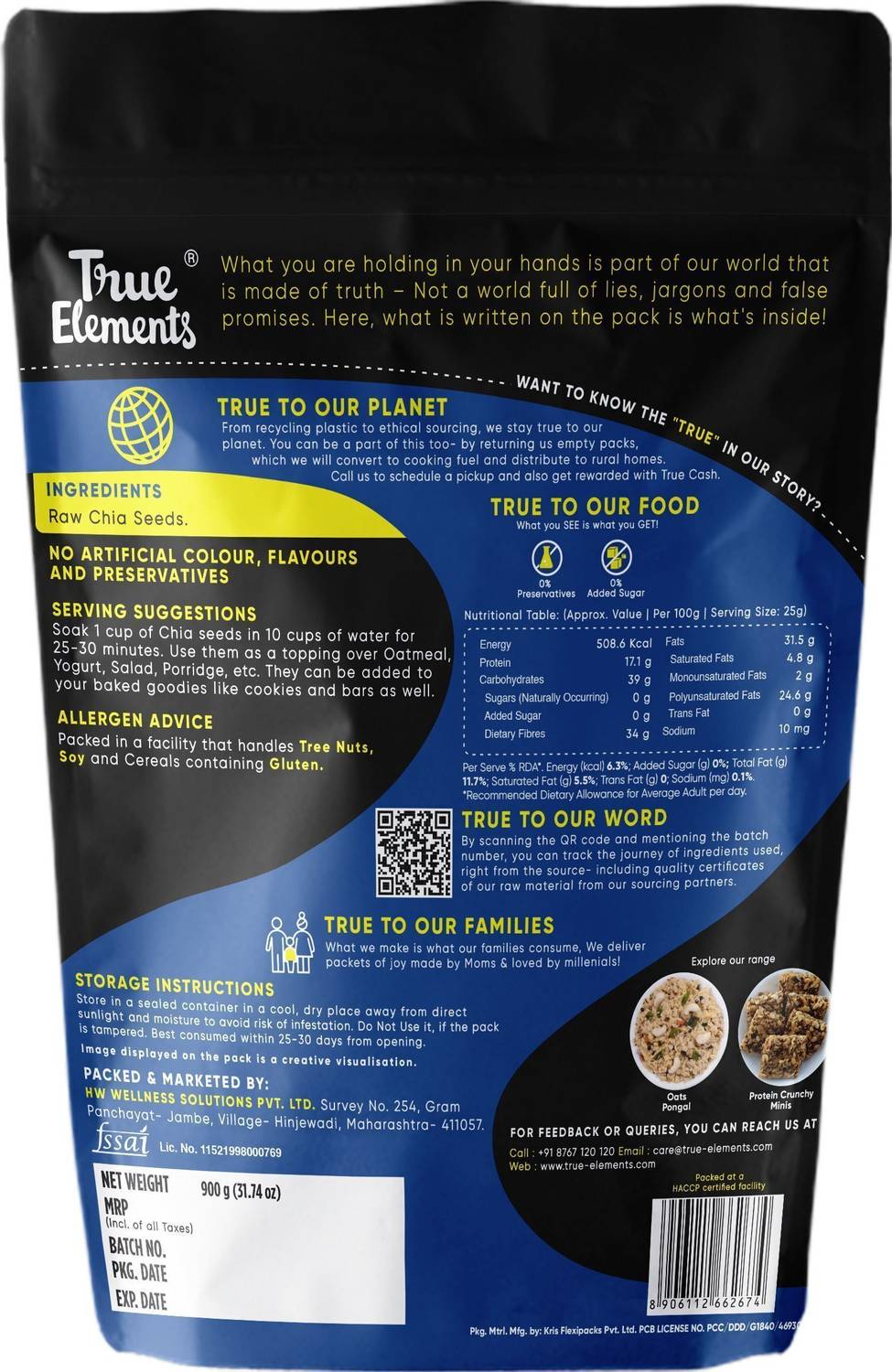 True Elements Raw Chia Seeds for Weight Loss - Image 3