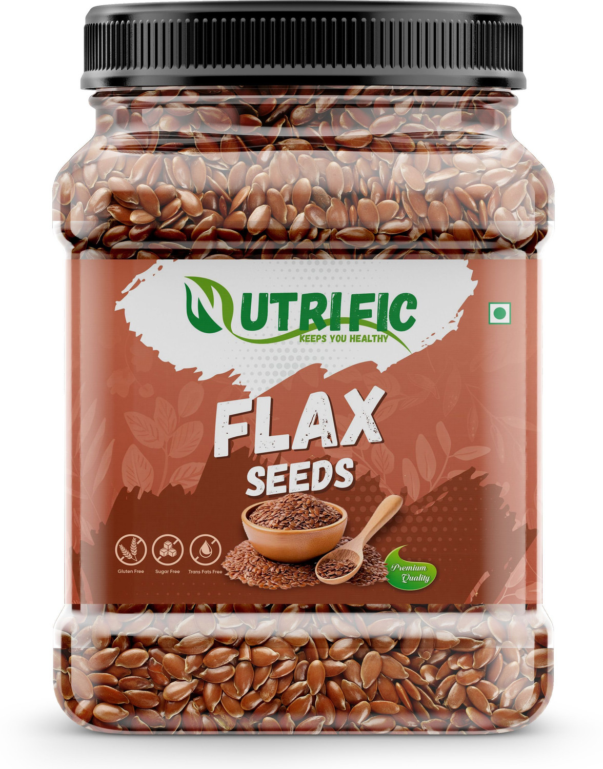 Image of Nutrific Seeds Combo Pack | Raw Edible Seeds | Seeds Combo (200gm Each) Chia Seeds, Sunflower Seeds, Pumpkin Seeds, Watermelon Seeds, Brown Flax Seeds