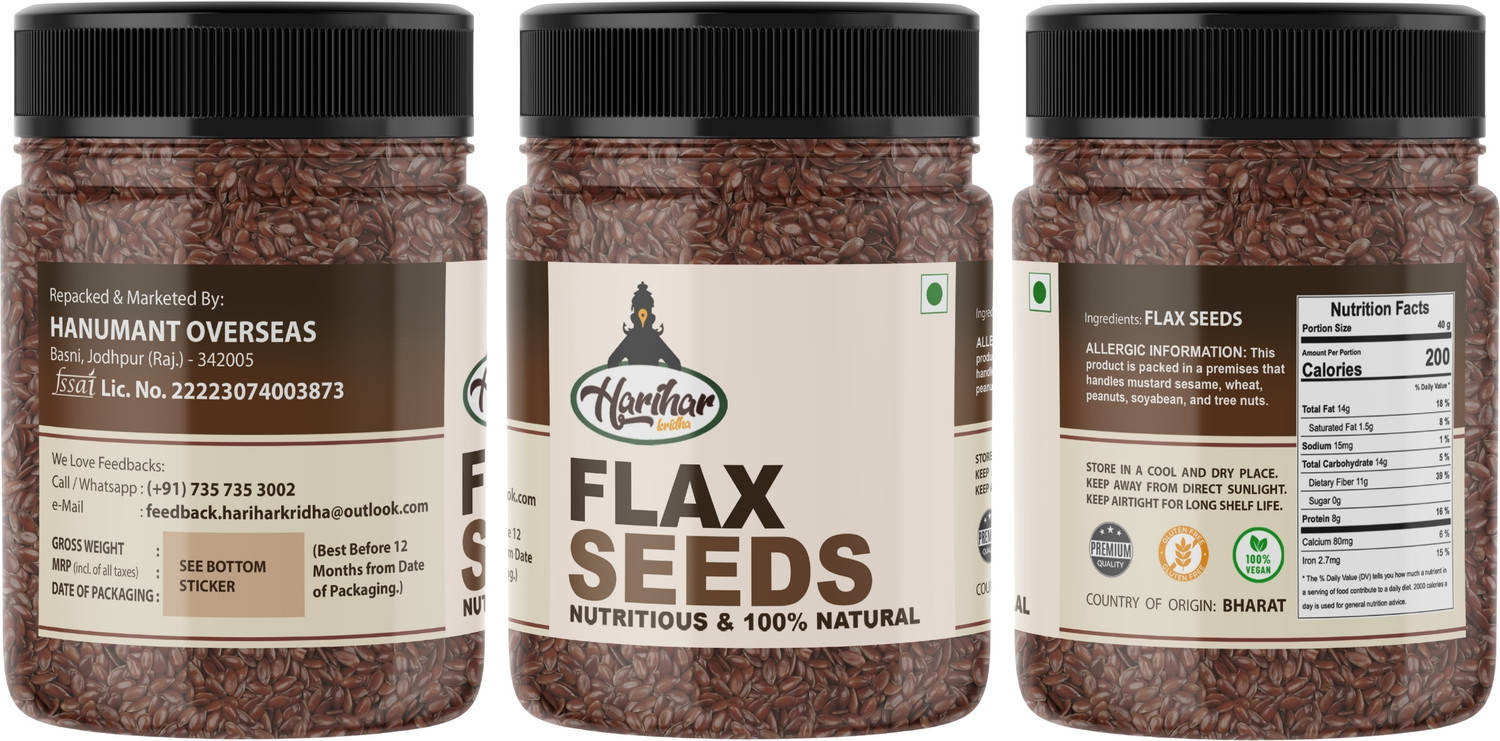 Image of HARIHARKRIDHA Premium Seed Combo | Chia, Pumpkin, Sunflower, Flax Seed | For Health & Wellness Chia Seeds, Pumpkin Seeds, Brown Flax Seeds, Sunflower Seeds