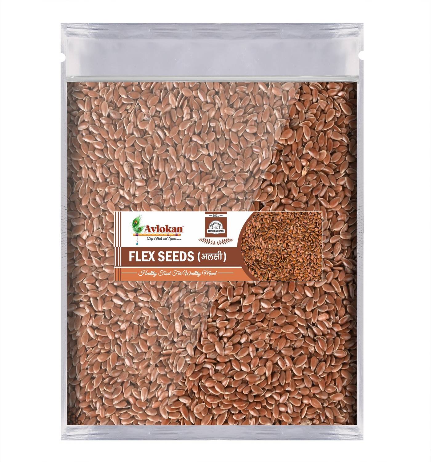 Avlokan Flax Seeds Rich in Fiber | Reduce Cancer Risk | Lower Blood Pressure Brown Flax Seeds