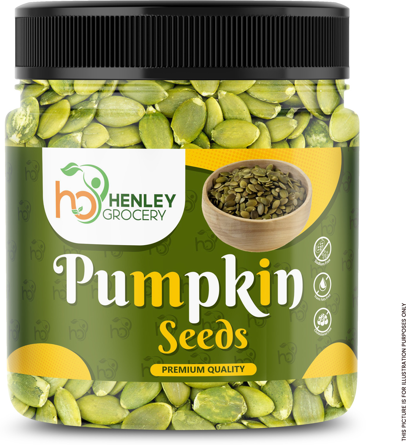 Image of HENLEY Raw Pumpkin Seeds for eating, Rich in Protein and Fiber Pumpkin Seeds