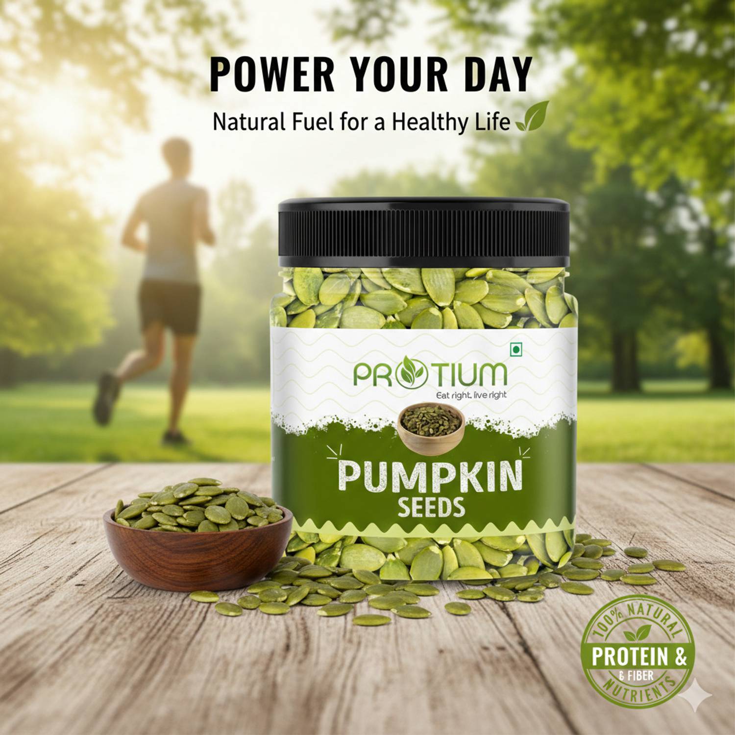 PROTIUM Pumpkin Seeds 1kg - Image 2