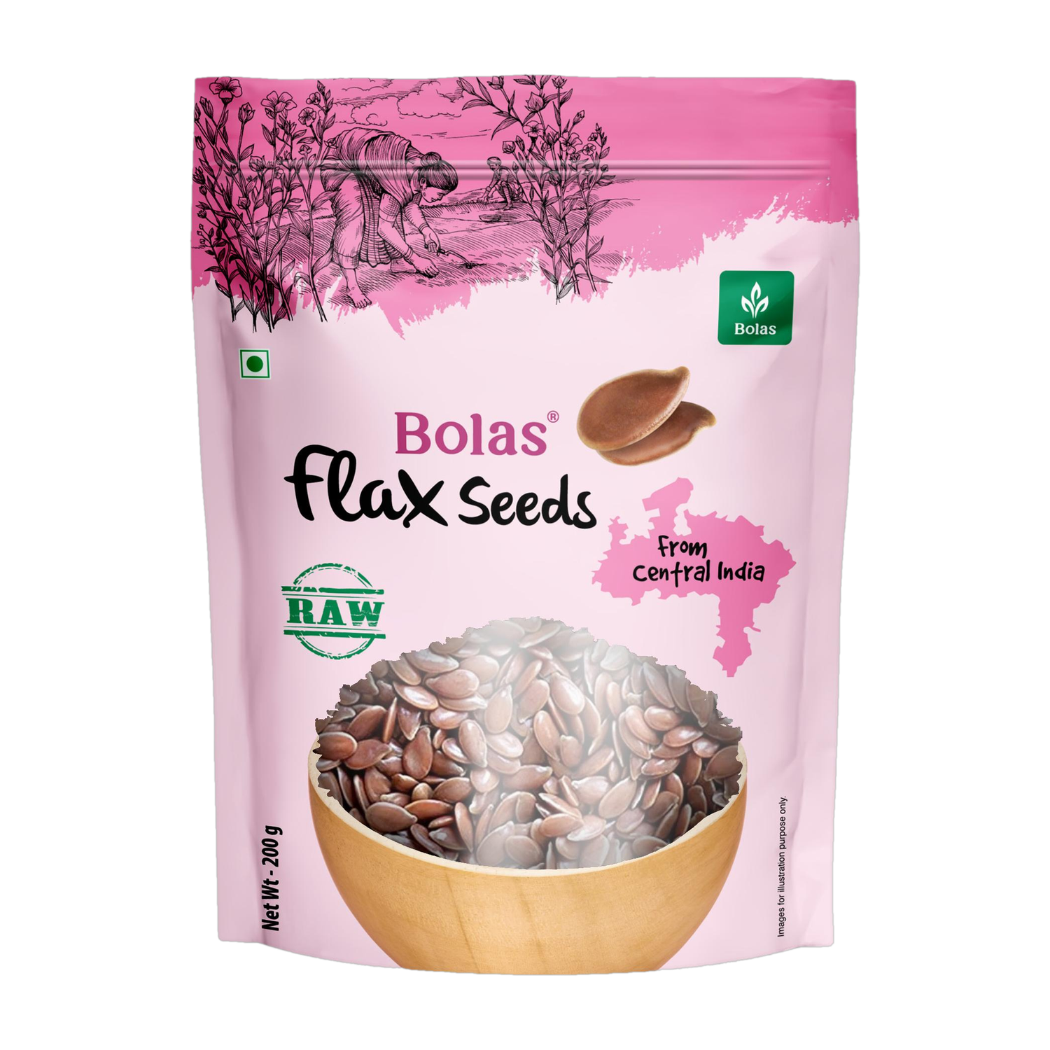 Bolas Raw Brown Flax Seeds
