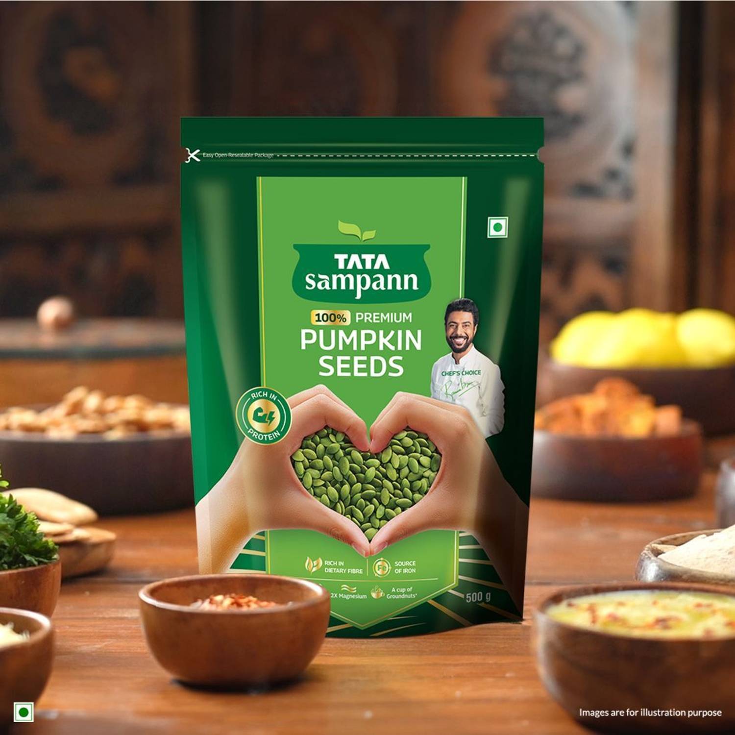 Tata Sampann Premium Pumpkin Seeds 200g - Image 2