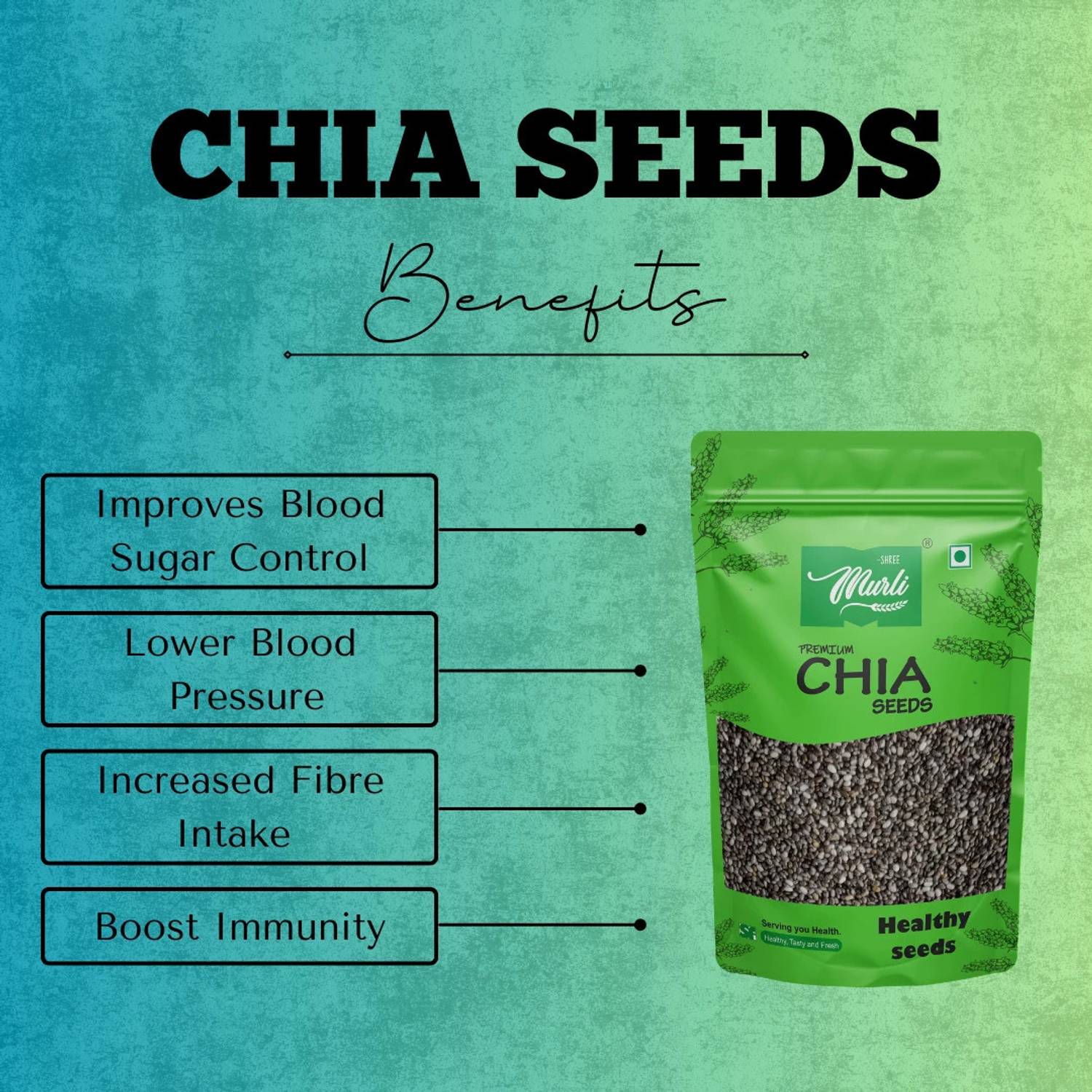 SHREE MURLI Raw Chia Seeds 1 Kg - Image 4