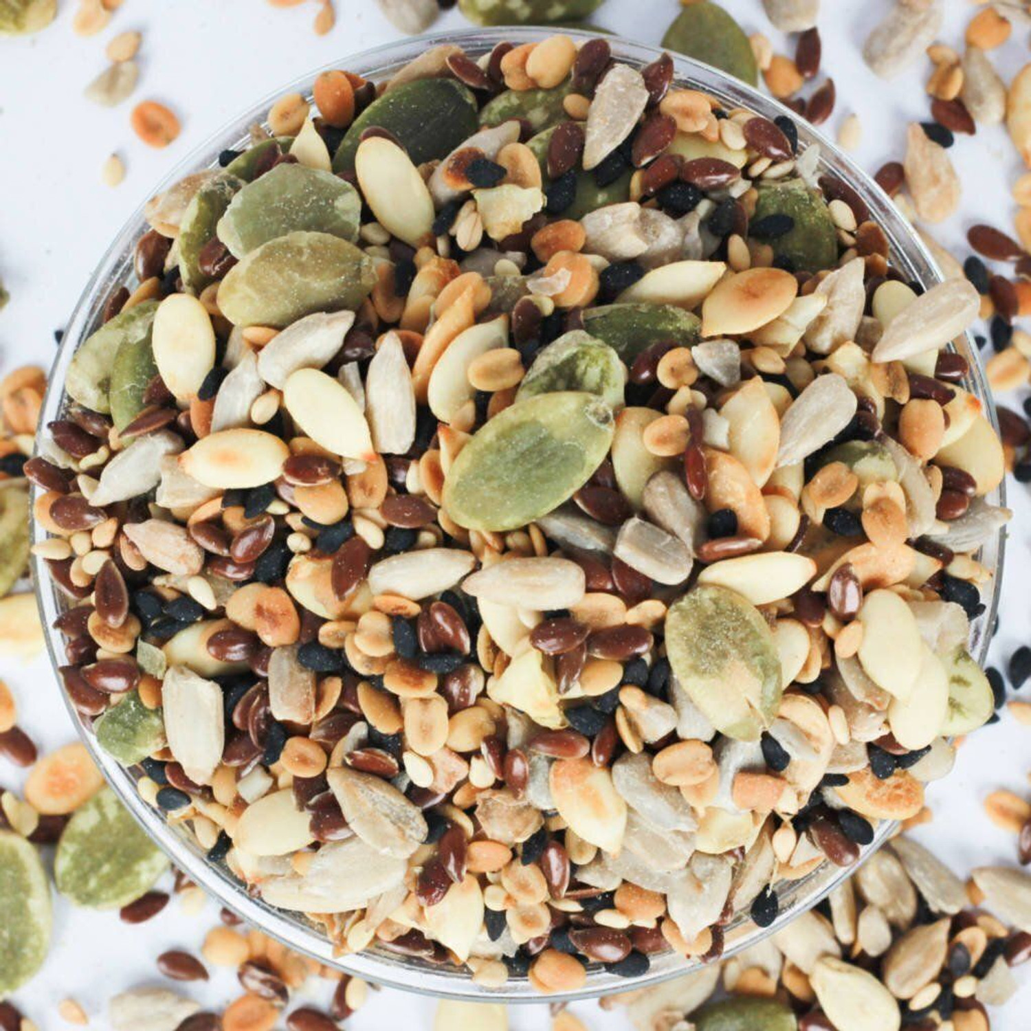 Image of Grocery Planet 5-in-1 Mix Seeds - Chia, Flax, Pumpkin, Sunflower & Watermelon |Superfood Mixed Seeds