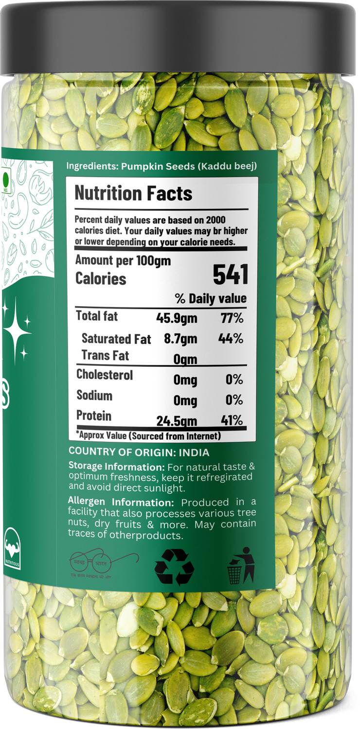 Image of Scorist Premium Pumpkin Seeds | Edible Pumpkin Seeds | 400g Pumpkin Seeds
