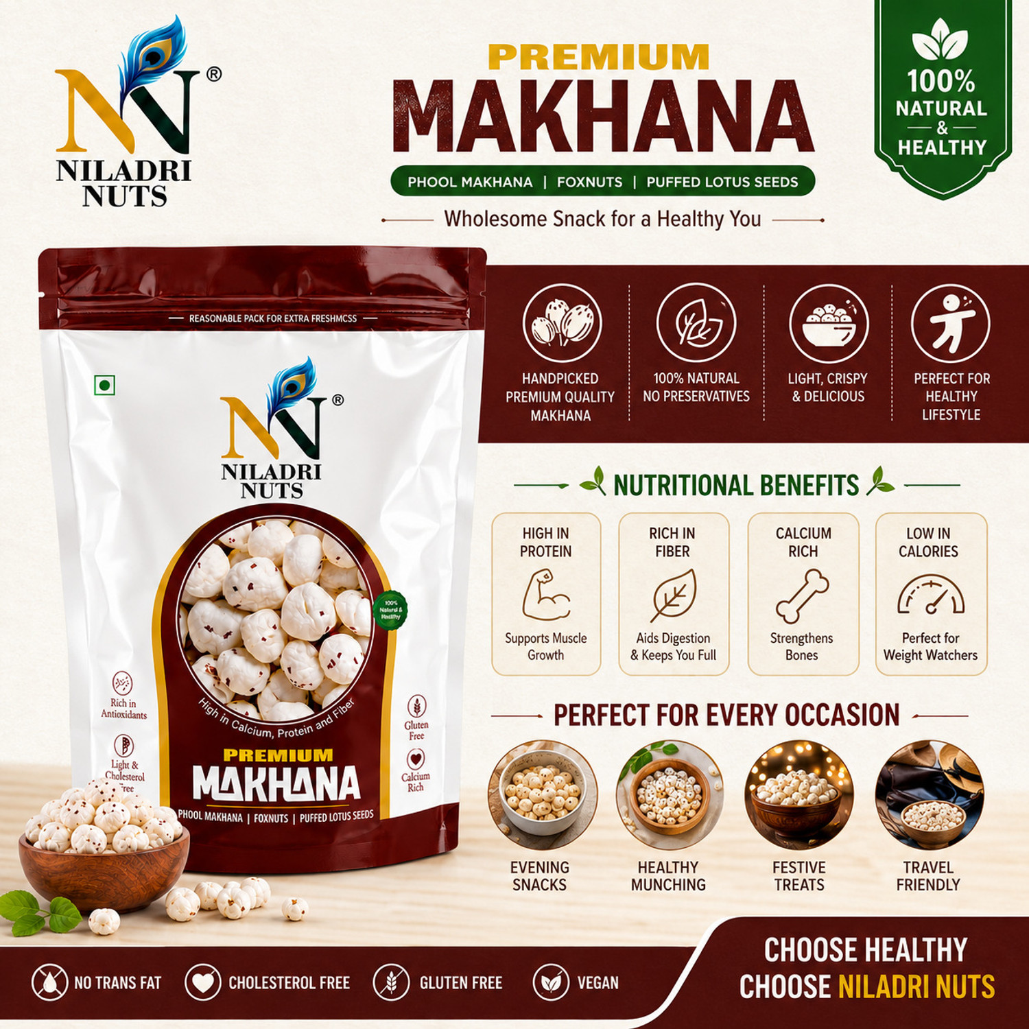 Image of niladri nuts Premium Makhana
