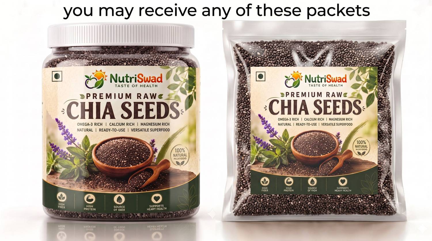 NutriSwad Premium Chia Seeds - Image 3