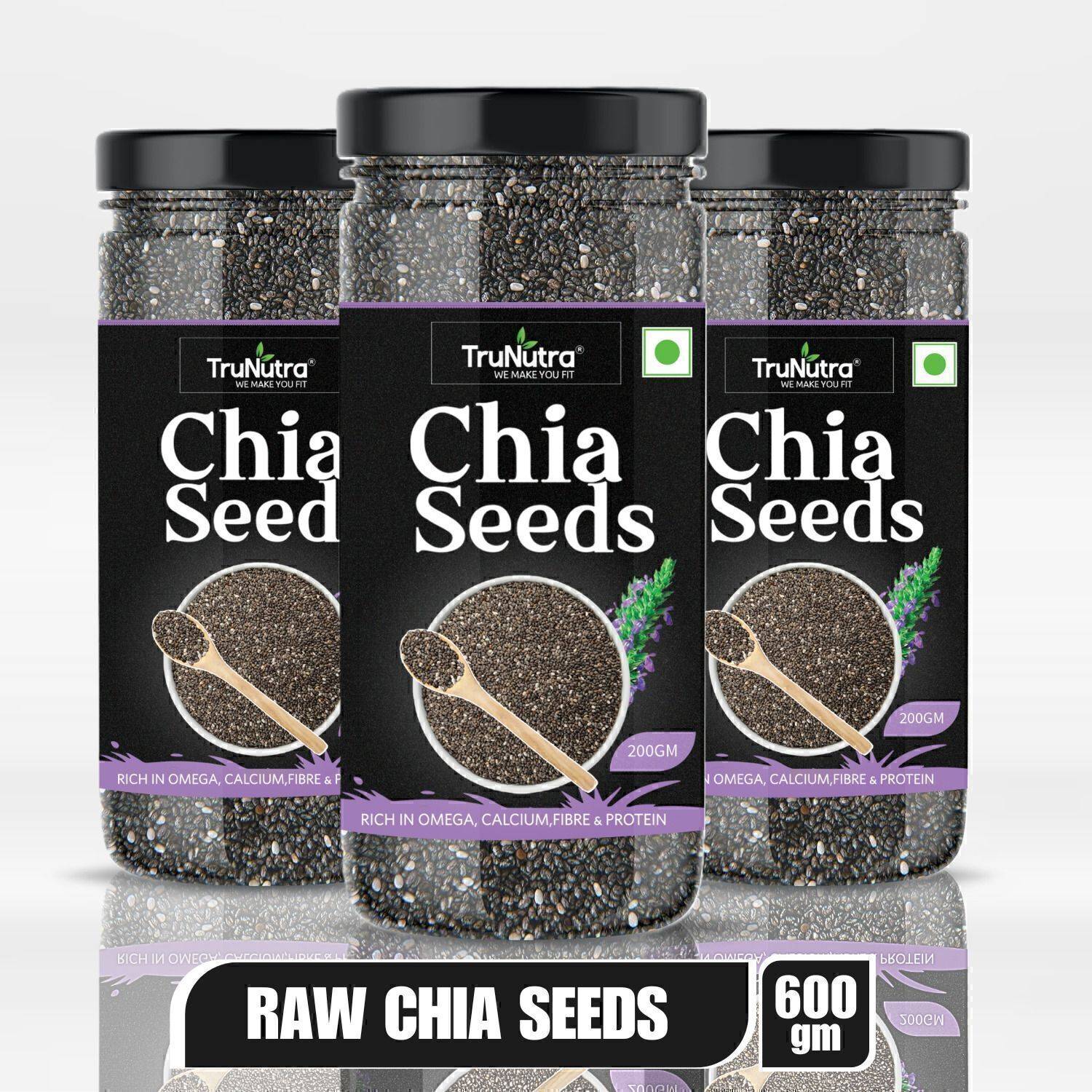 TruNutra Chia Seeds weight loss with Omega 3, Zinc and Fiber Supe