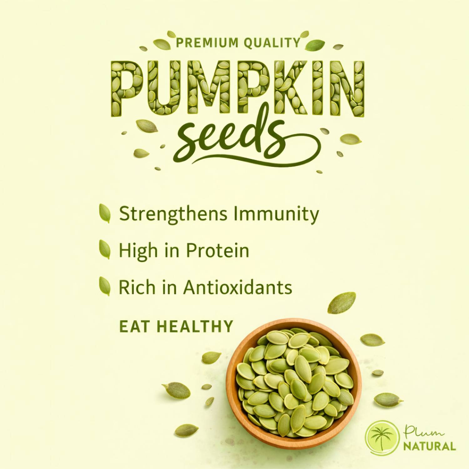 Plum Natural Edible Pumpkin Seeds - Image 4