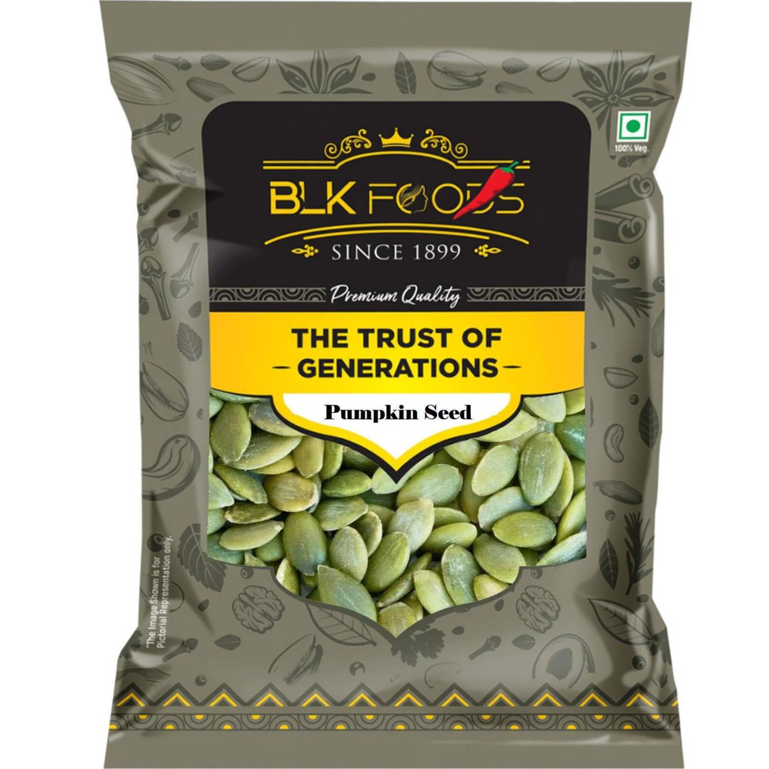 BLK FOODS Select 500g Raw Pumpkin Seeds for Eating Pumpkin Seeds
