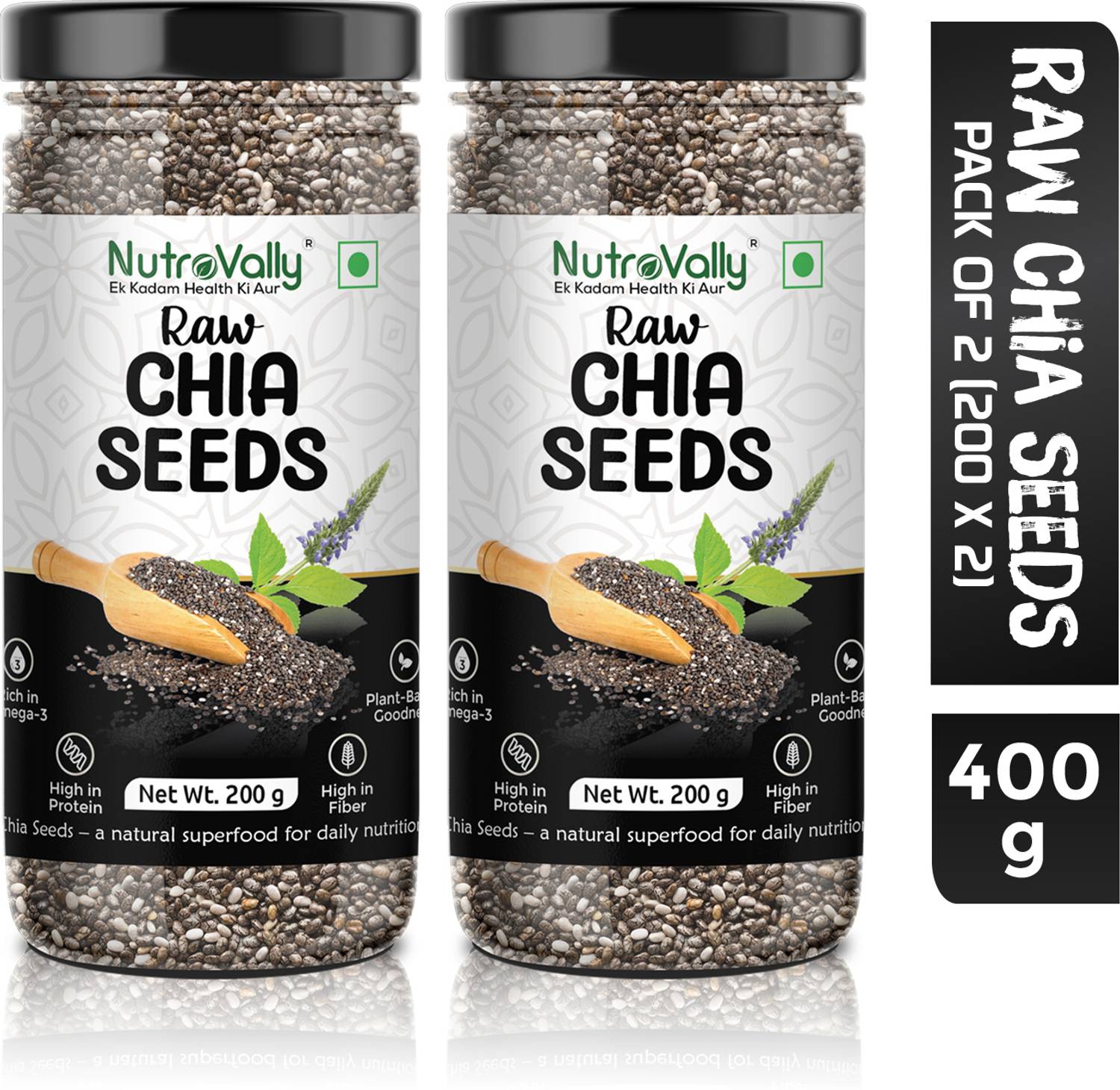 NutroVally for Weight Loss with Omega 3 , Zinc and Fiber, Calcium