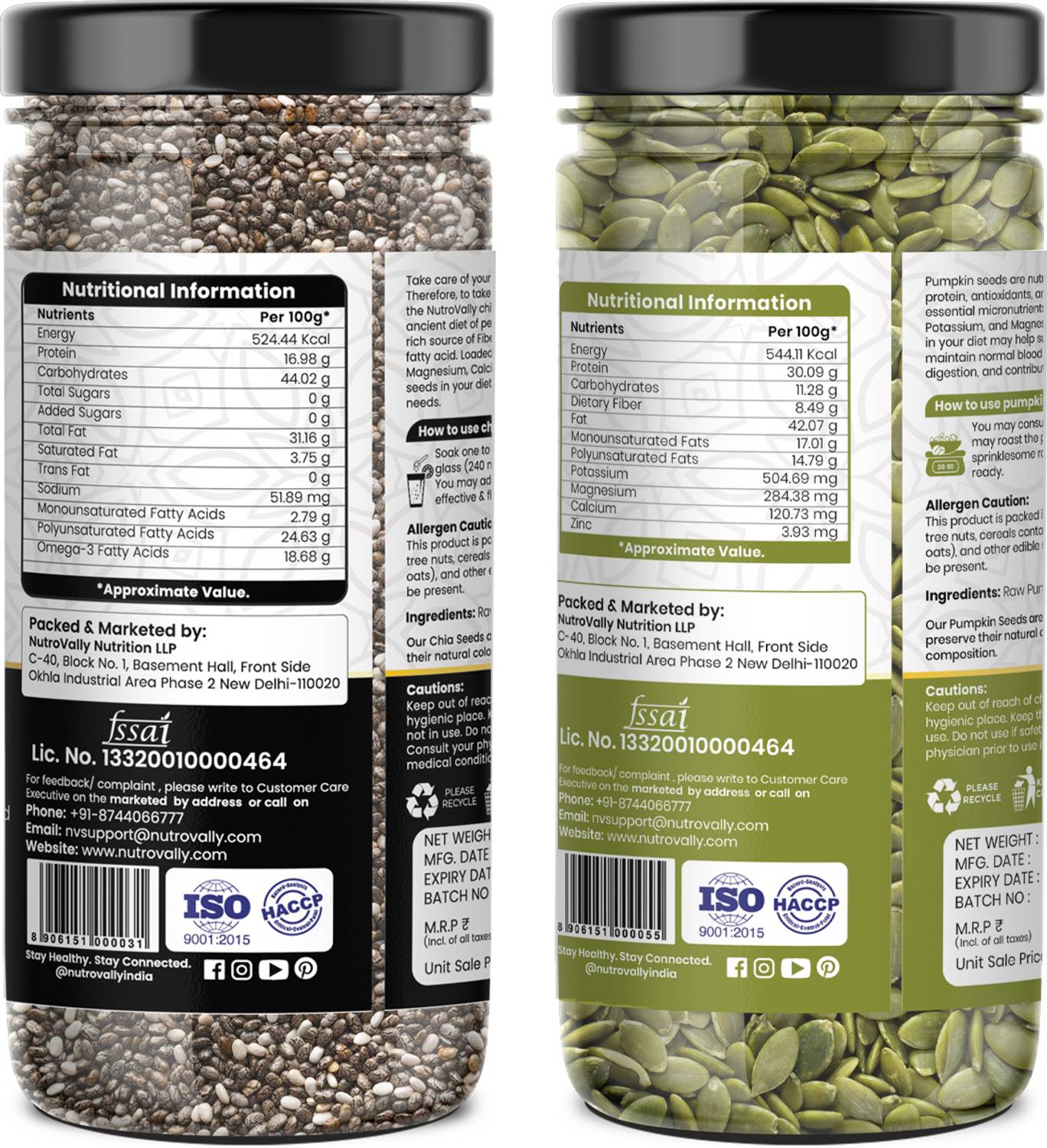 NutroVally Chia & Pumpkin Seed Combo for Weight Loss - Image 2