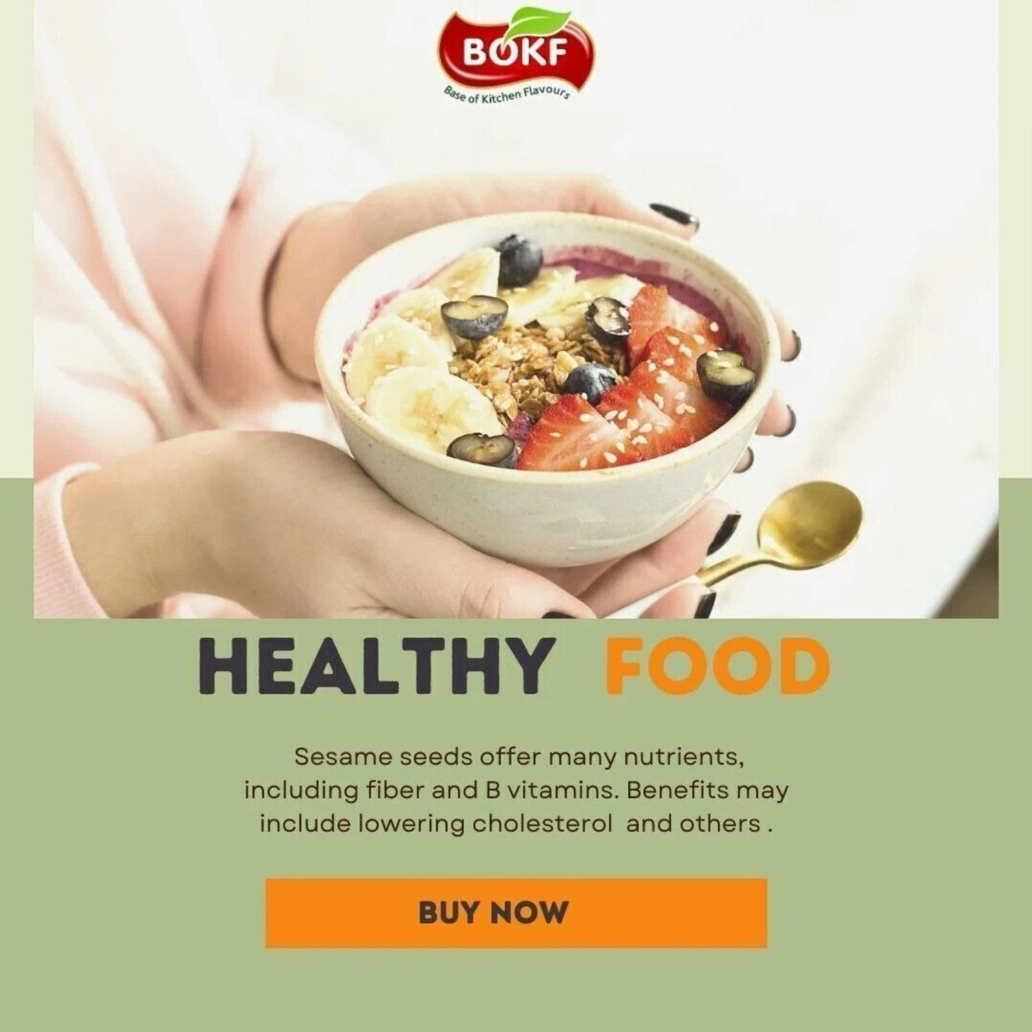 Image of BOKF Til Seeds for Eating, Unroasted White Sesame Seeds
