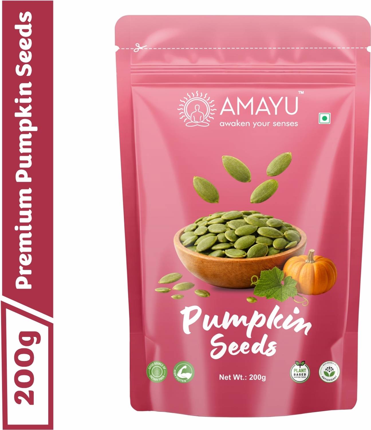 AMAYU Raw Pumpkin Seeds for Eating | High in Protein | Healthy Pumpkin Seeds