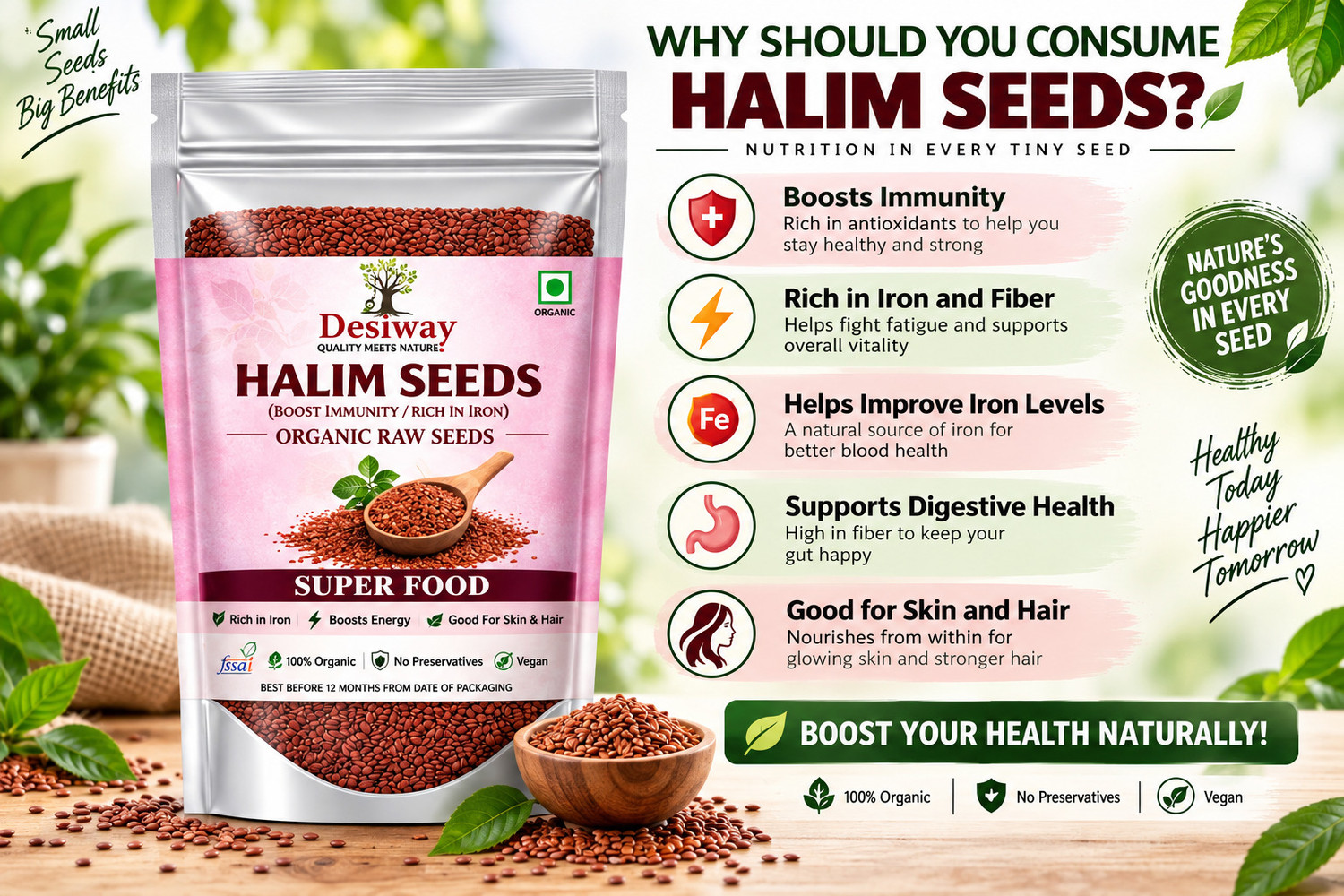 Image of Desiway 100gm Halim Seeds