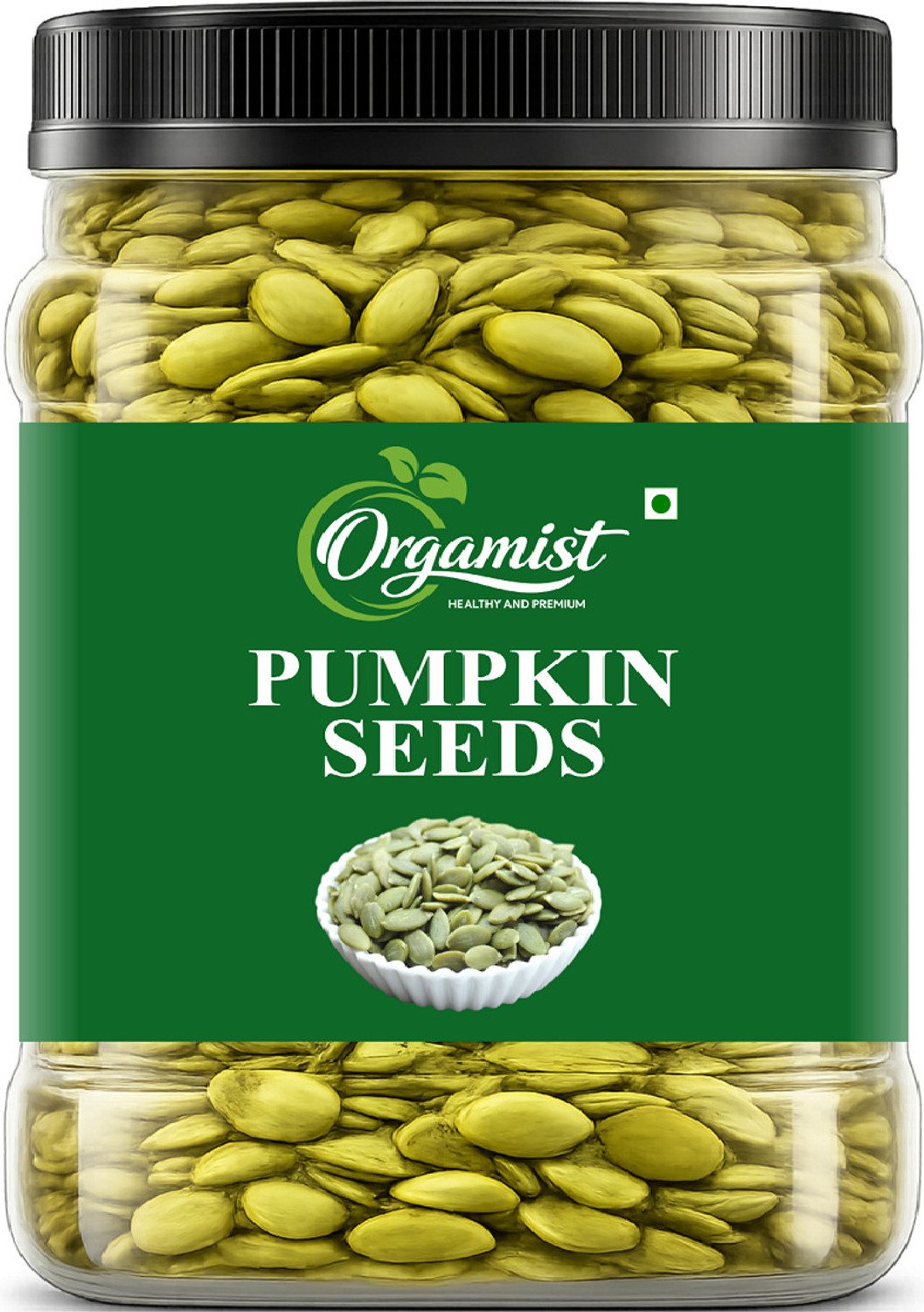 Image of ORGAMIST Raw Pumpkin Seeds 500g | Natural & Unroasted | Protein & Fiber Rich Superfood Pumpkin Seeds