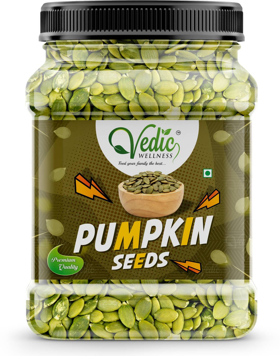 vedic Wellness Raw Pumpkin Seeds High Fibre & Protein